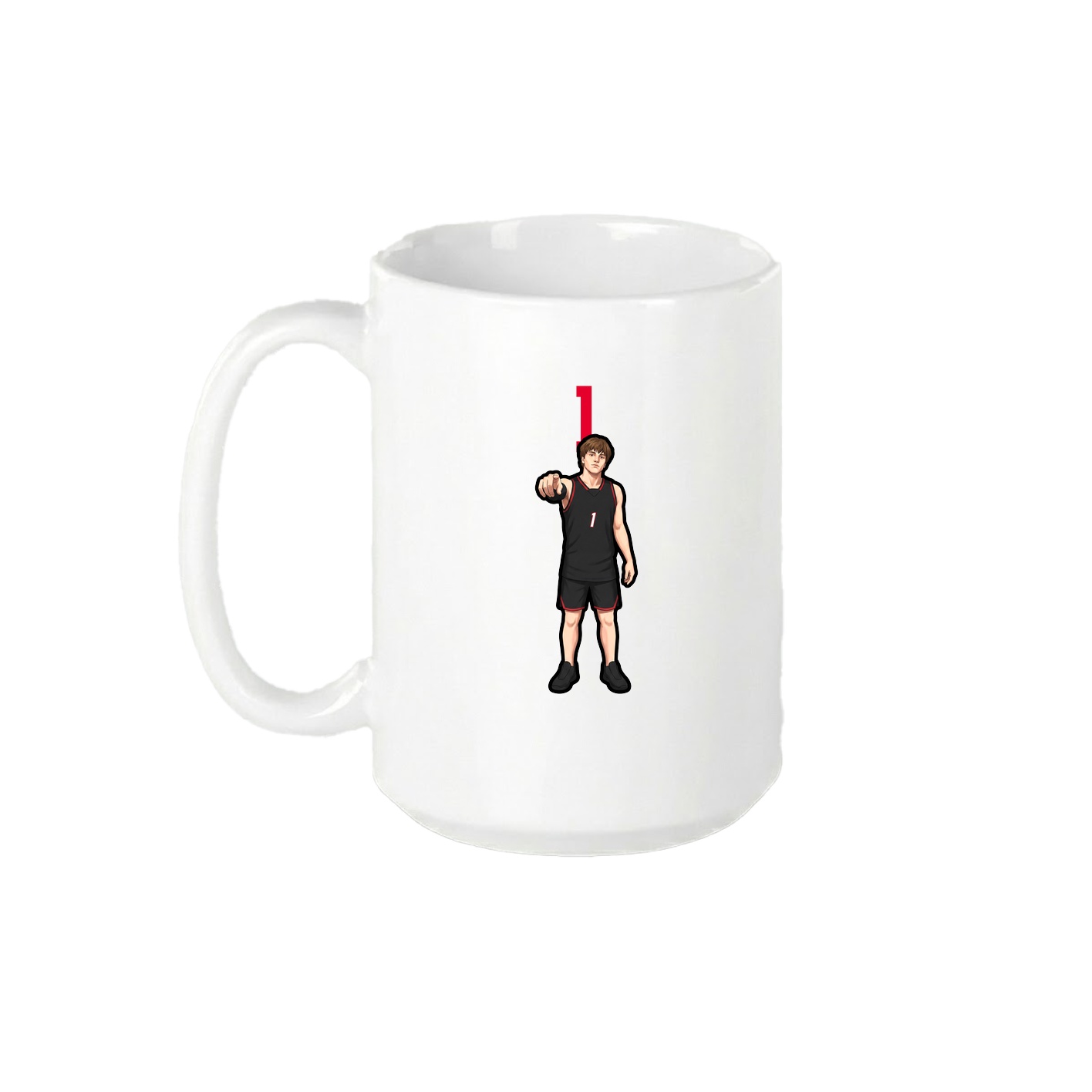 15oz Coffee Mug — Number Top in White