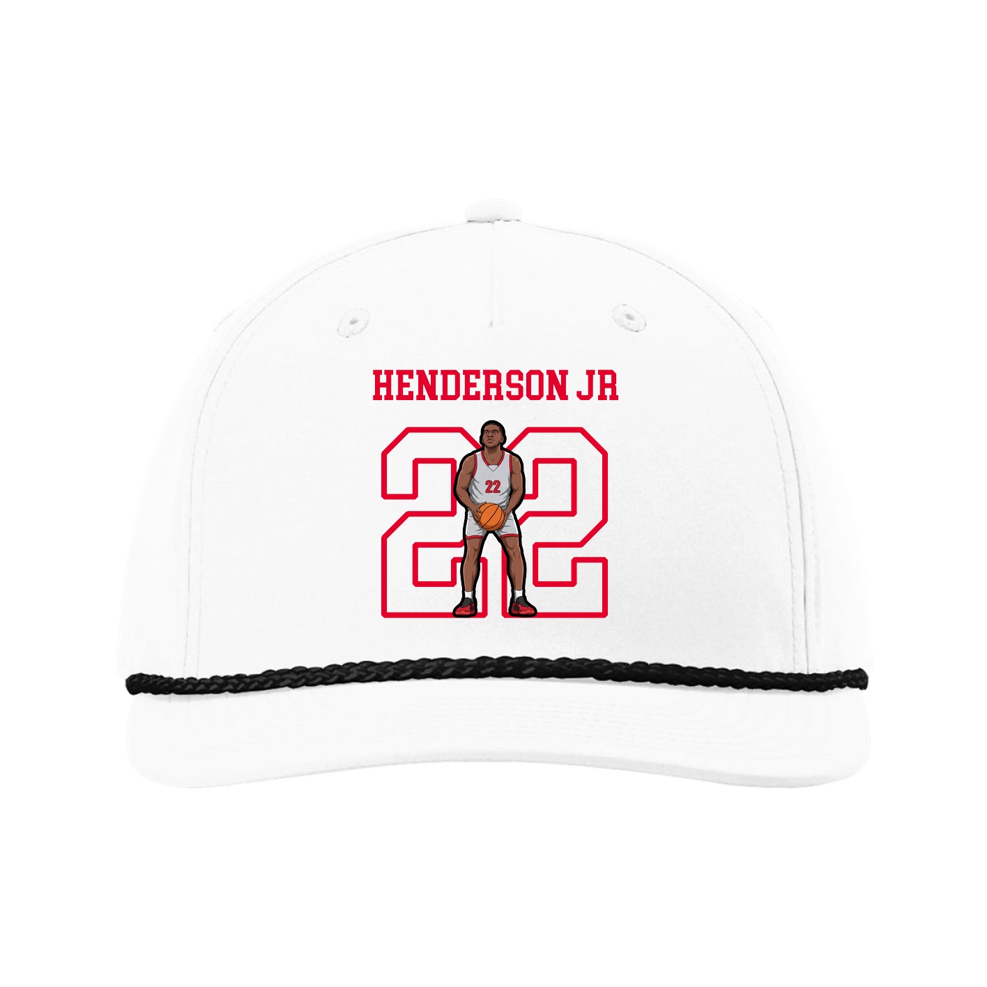 Five-Panel Classic Rope Cap — Shirsey in White