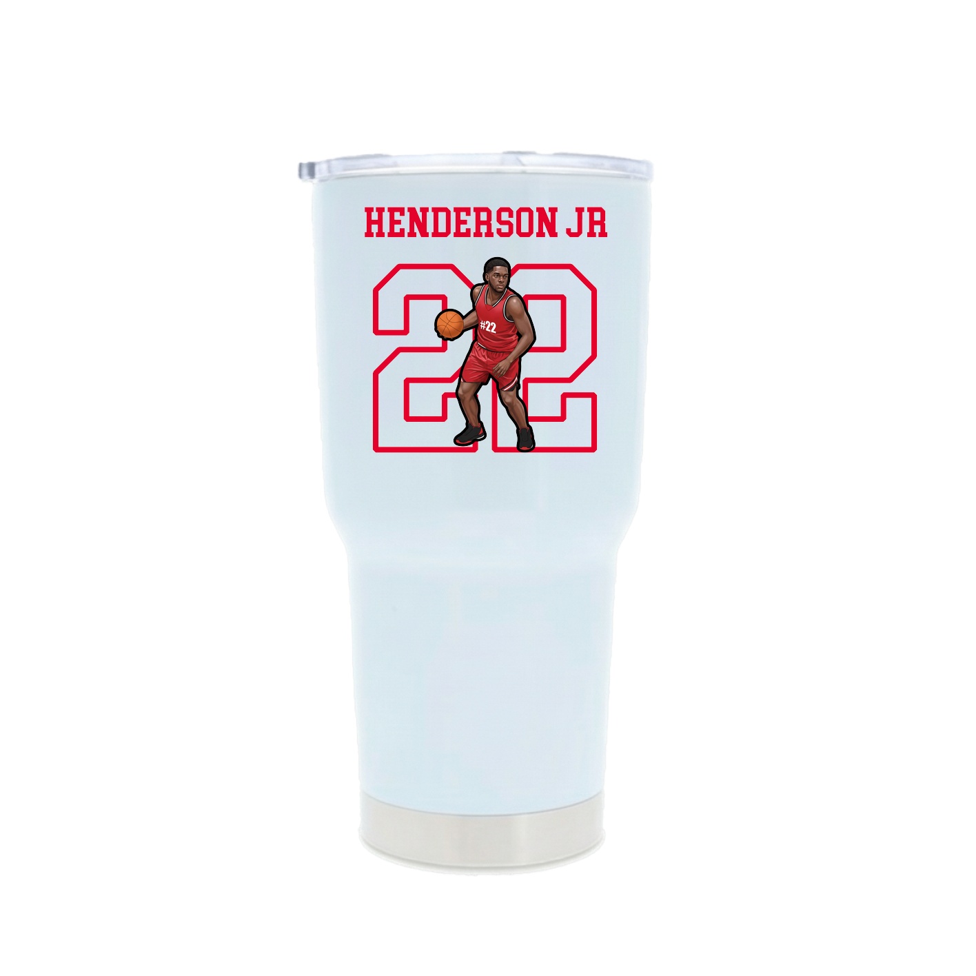 30oz Stainless Steel Tumbler — Shirsey in White