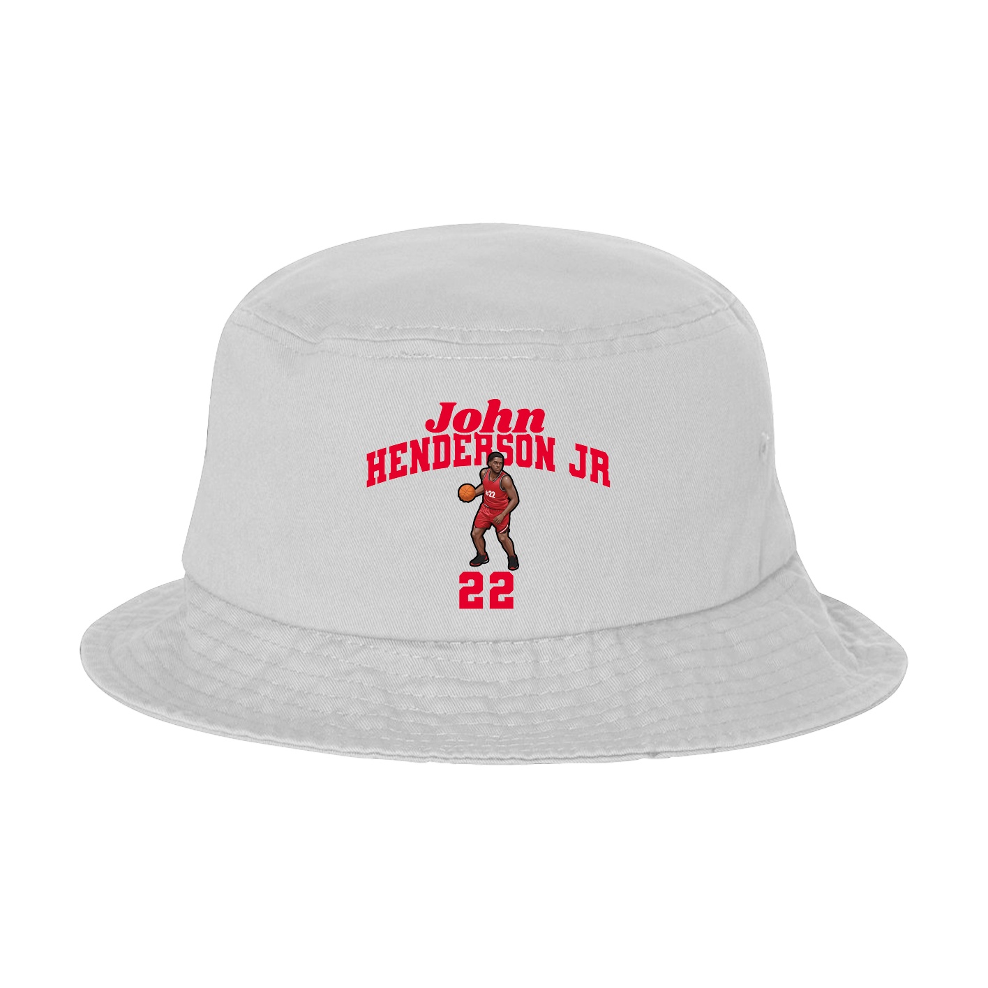Bucket Cap — Signature Arch in White