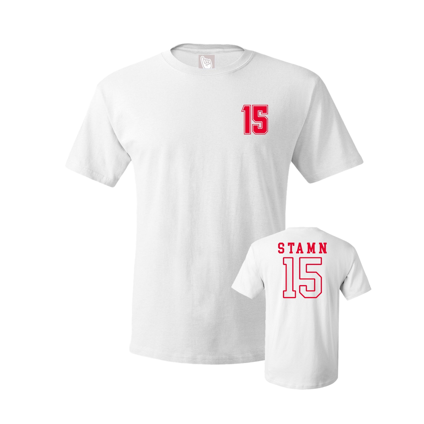 Youth Tee — Chest Back in White