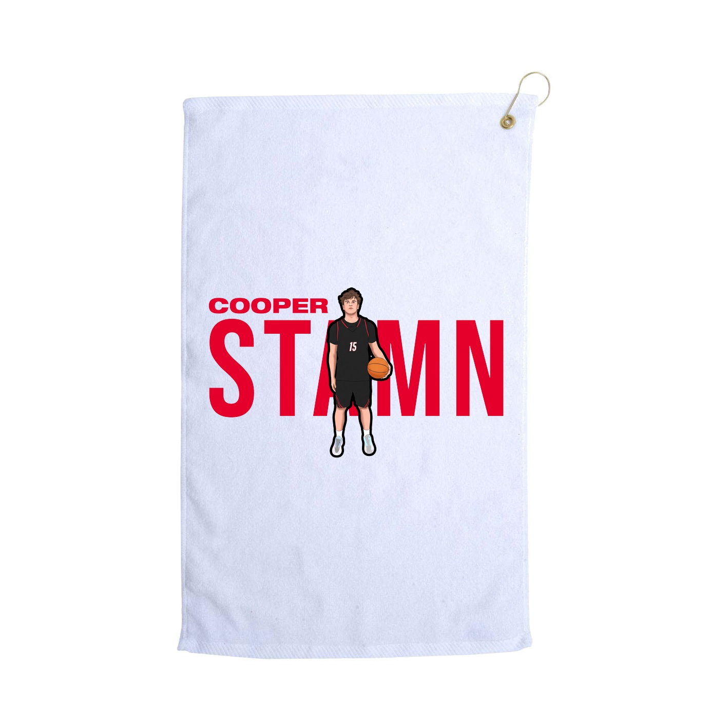 Golf Towel — Player Name in White