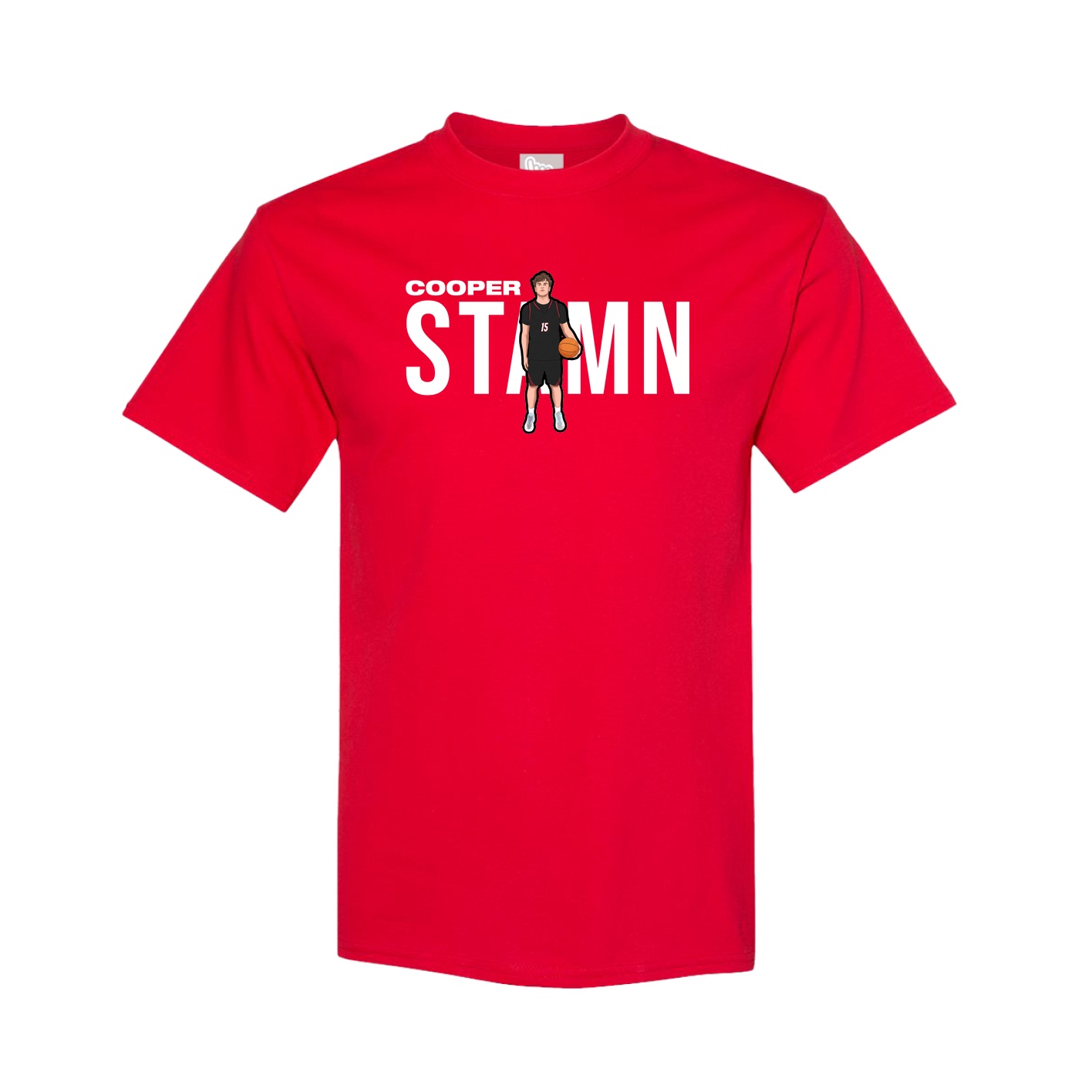 Youth Tee — Player Name in Red