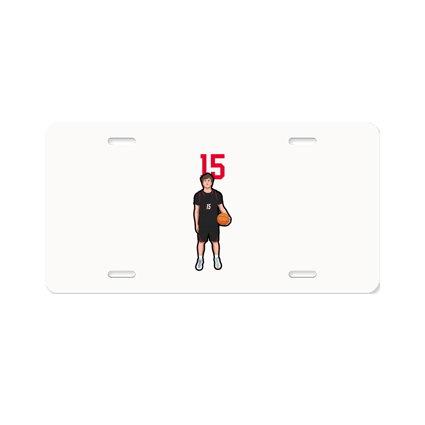 License Plate — Number Top in Classic