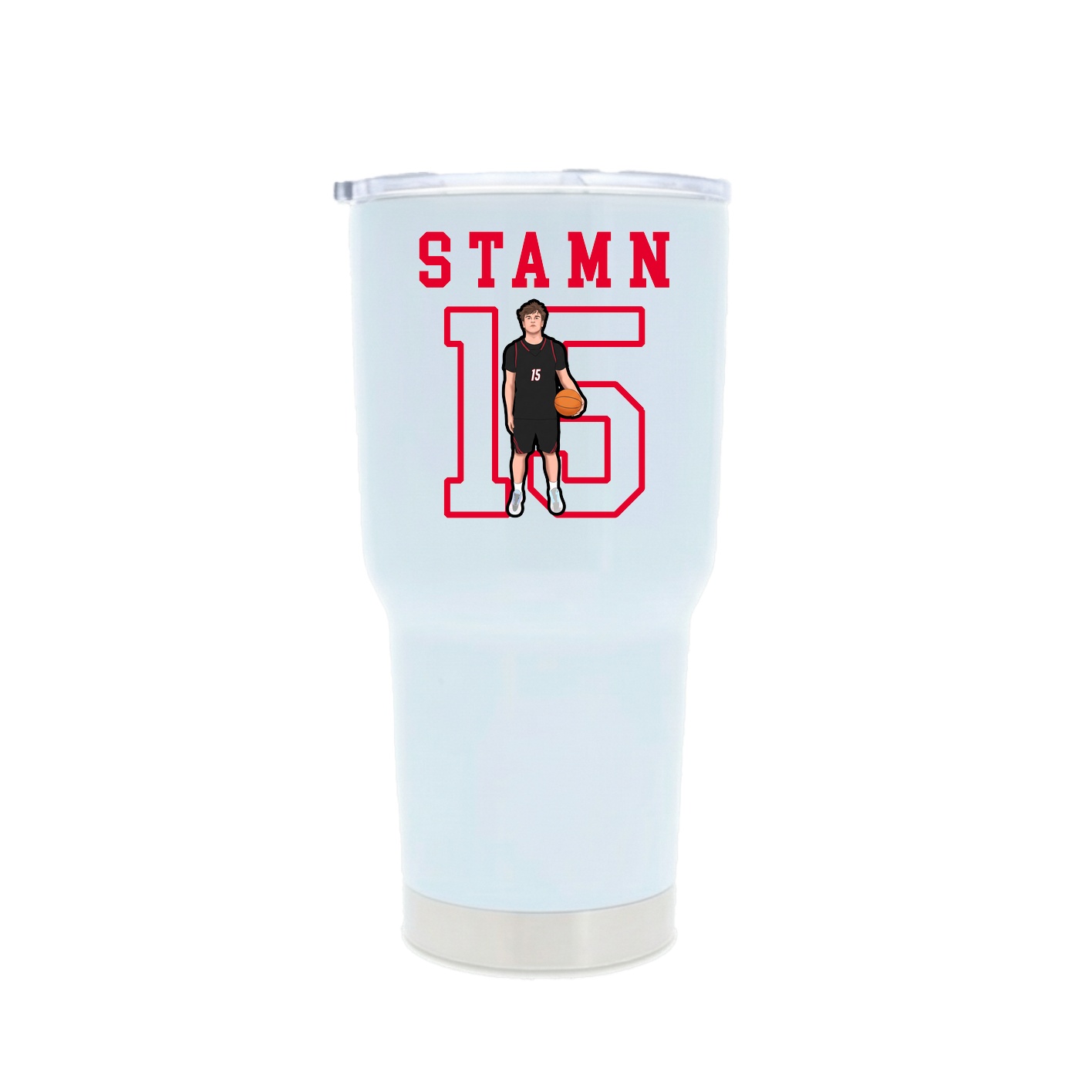 30oz Stainless Steel Tumbler — Shirsey in White