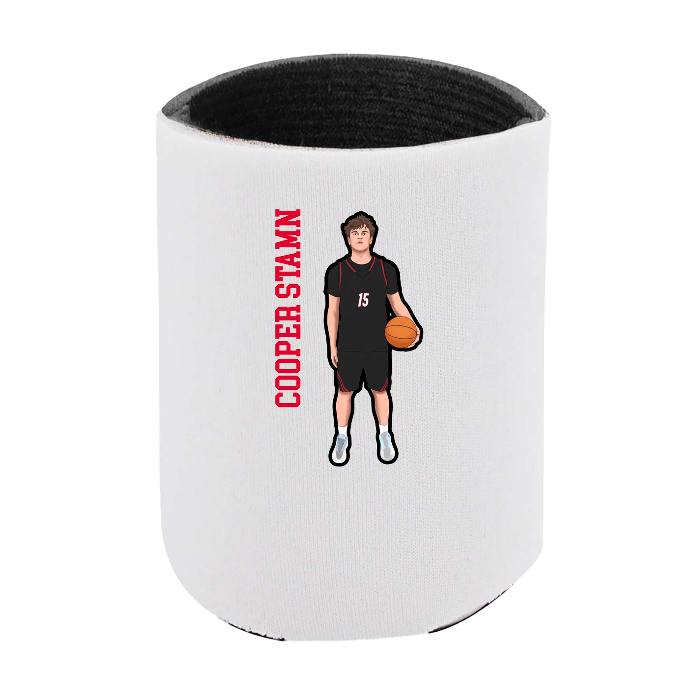 Can Holder — Name Vertical in White