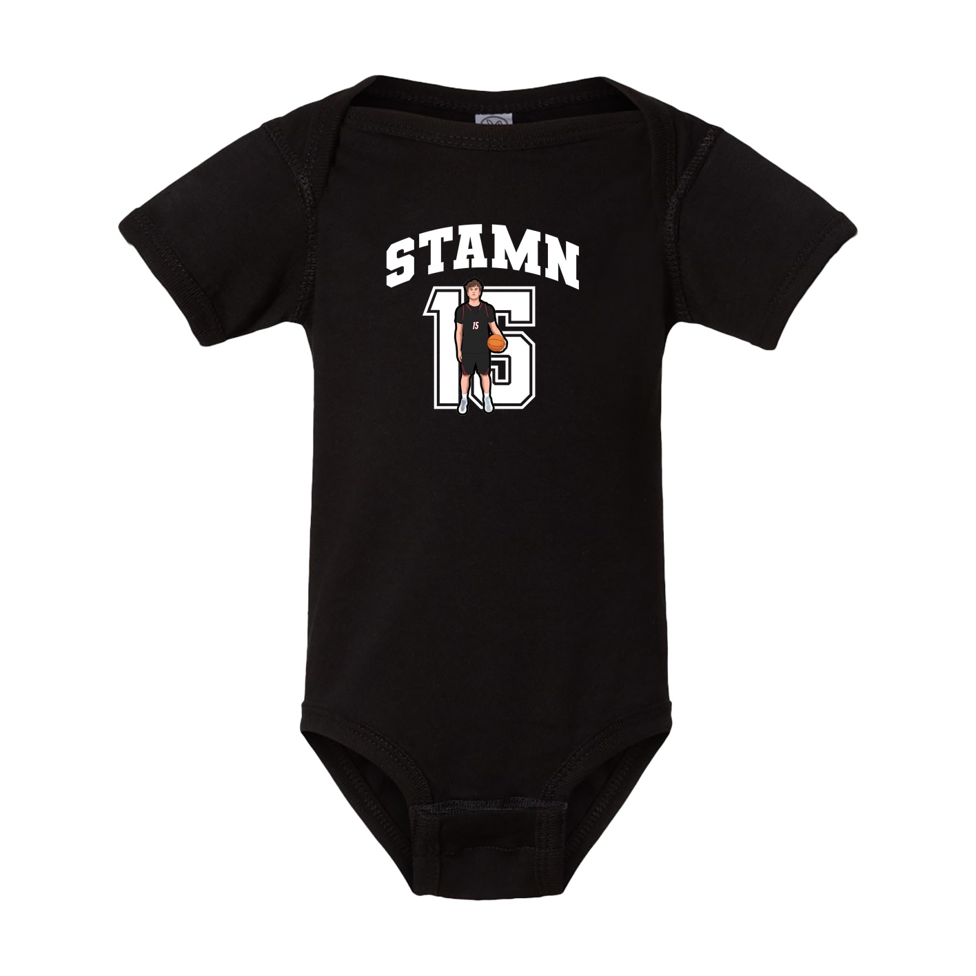 Baby Onesie — Number in Black