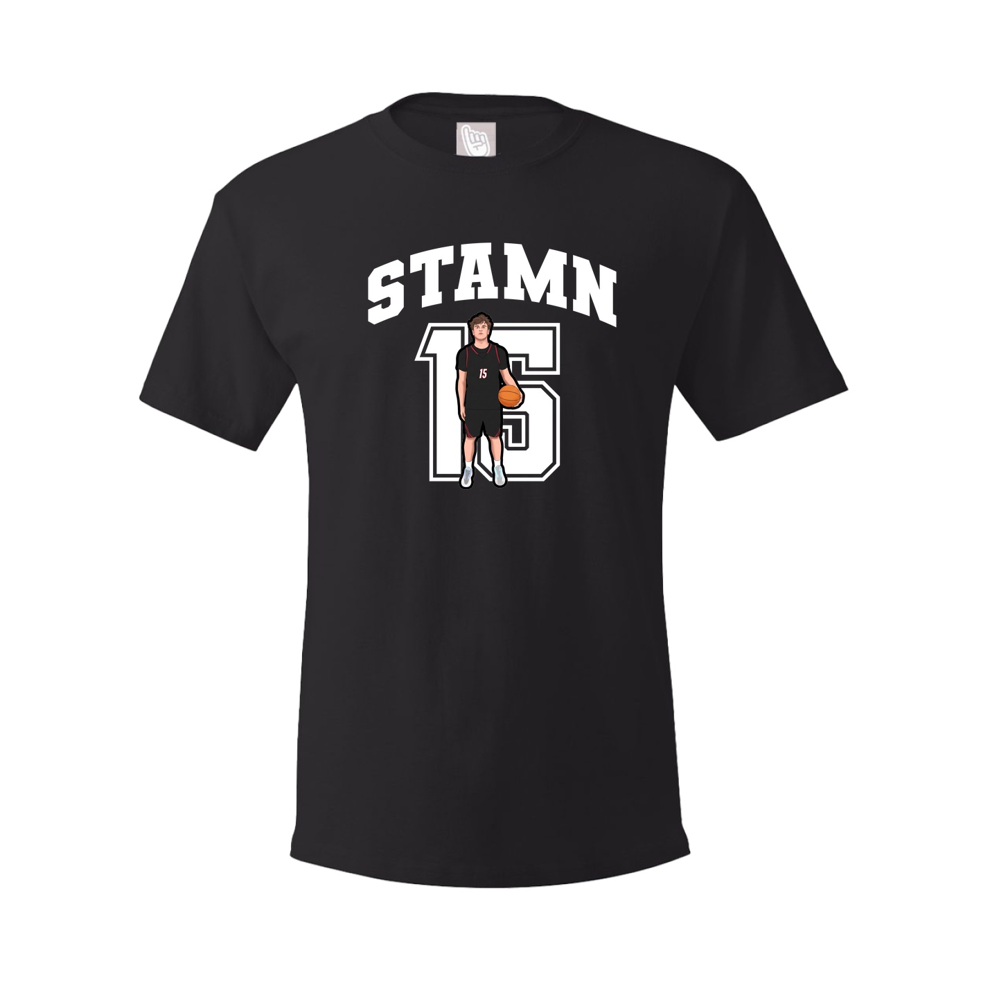 Youth Tee — Number in Black
