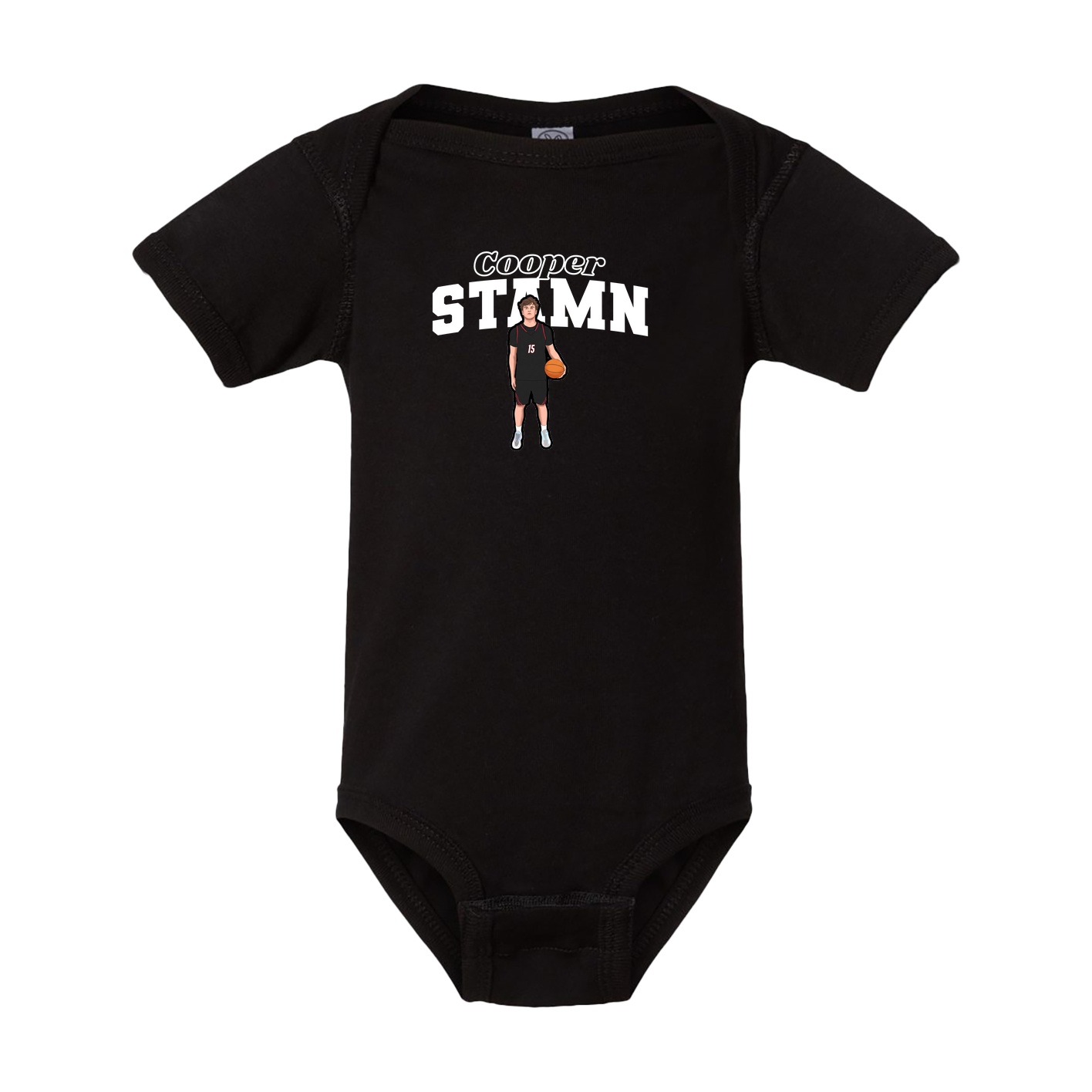 Baby Onesie — Name Arch in Black
