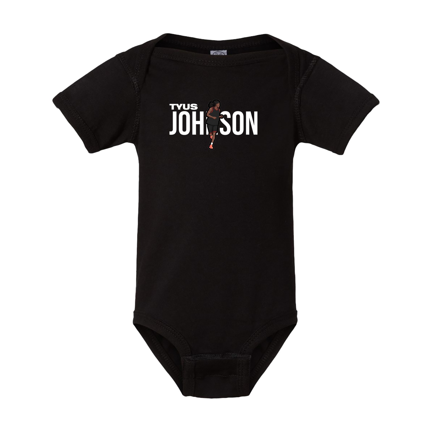 Baby Onesie — Player Name in Black