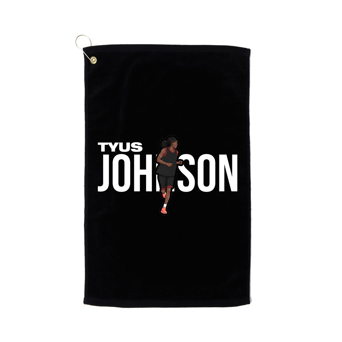 Golf Towel — Player Name in Black
