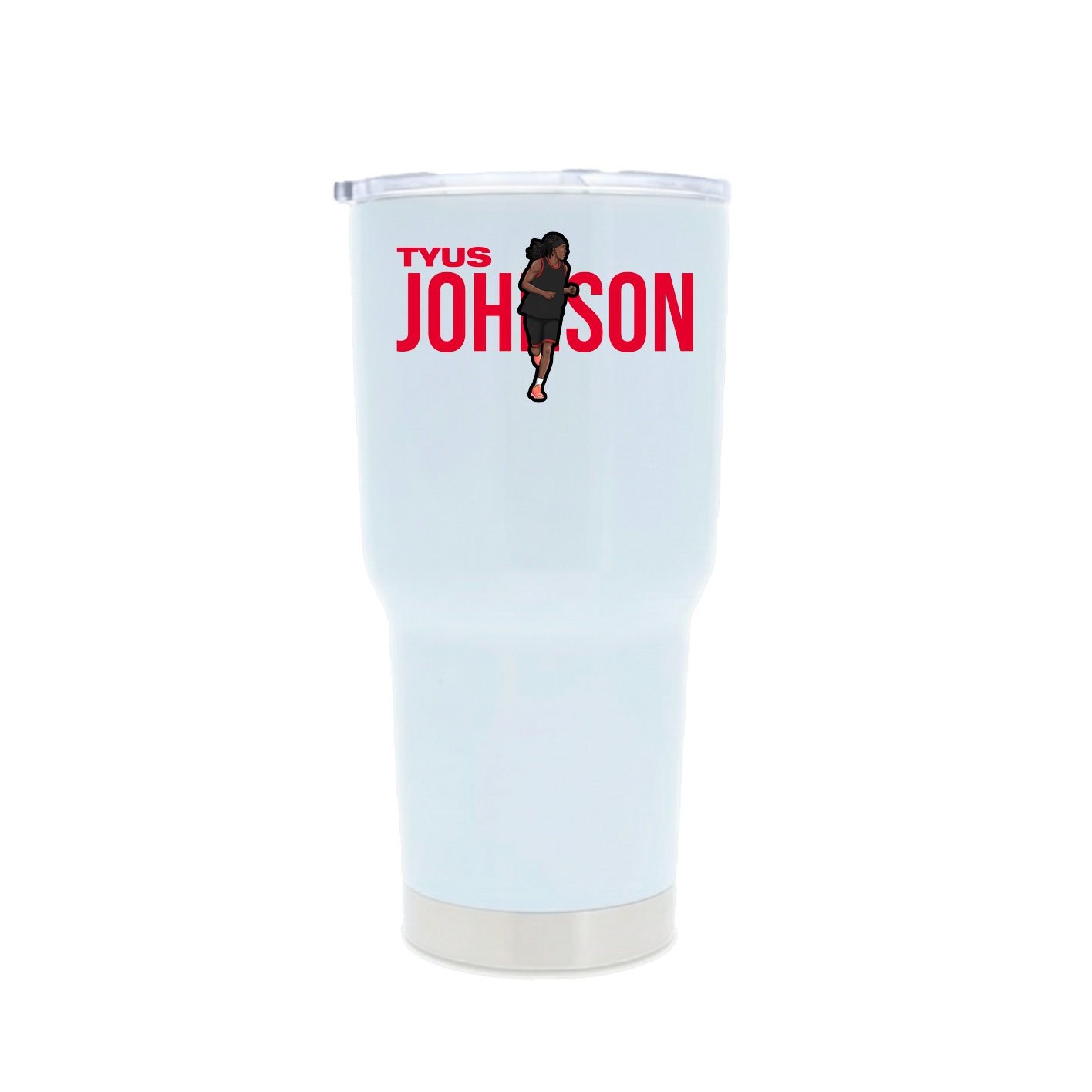 30oz Stainless Steel Tumbler — Player Name in White