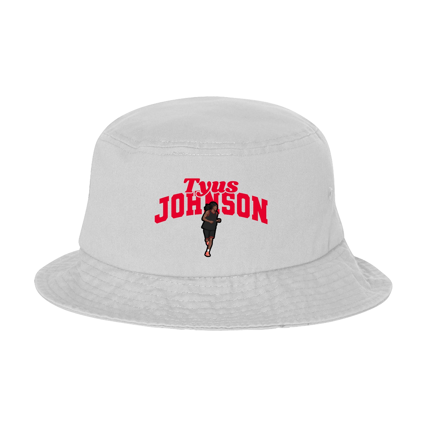 Bucket Cap — Signature Arch in White
