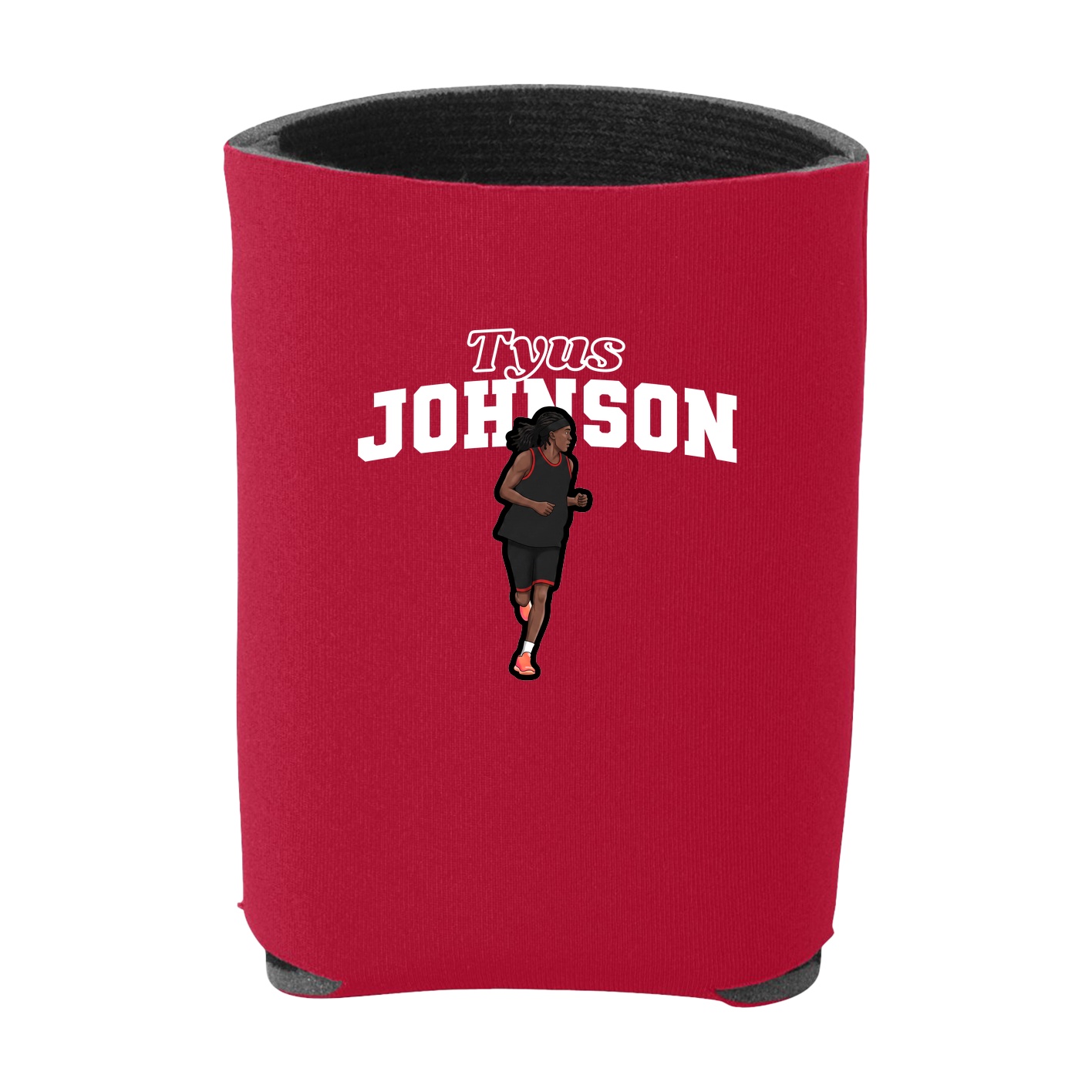 Can Holder — Name Arch in Red