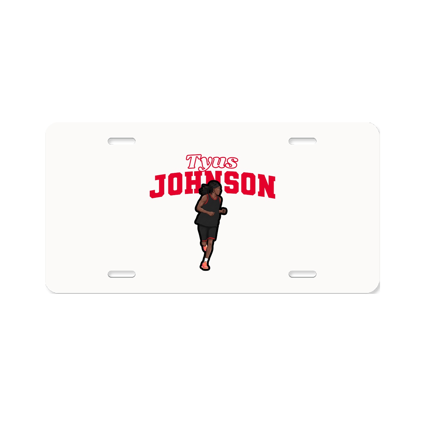 License Plate — Name Arch in Classic