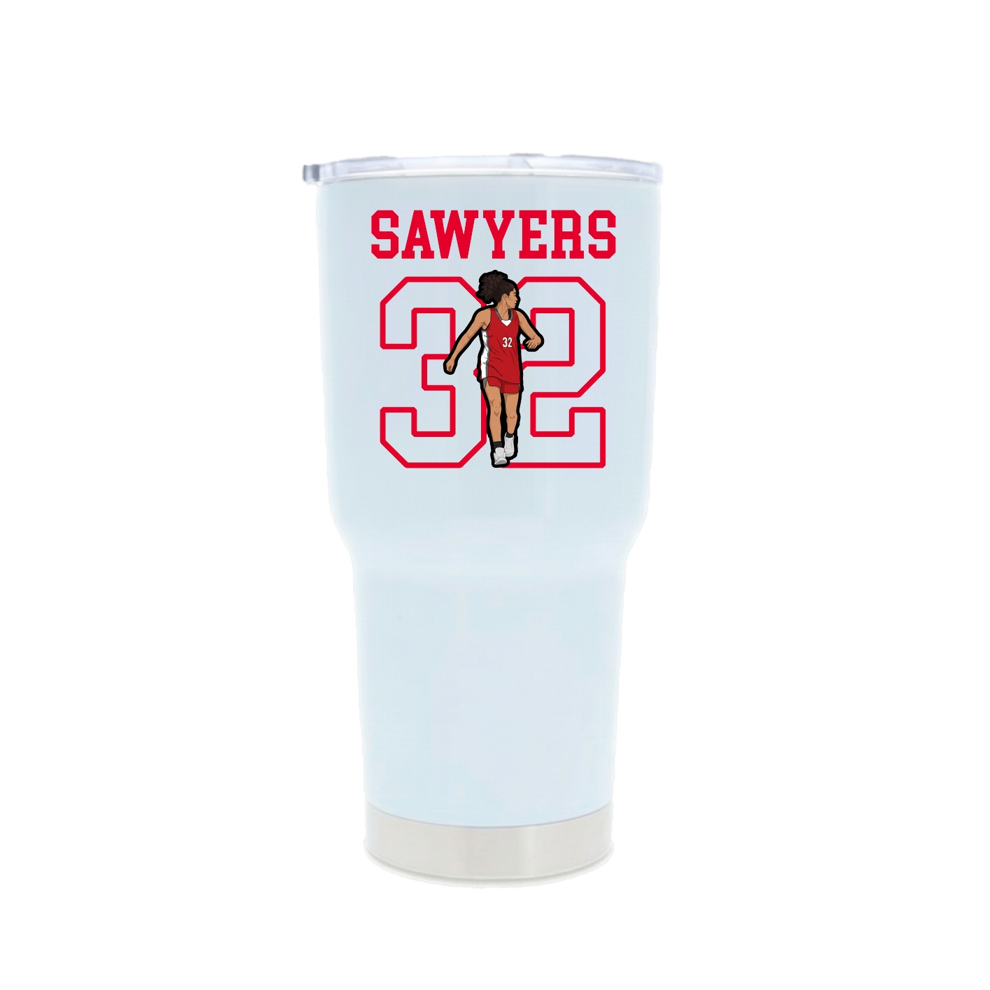 30oz Stainless Steel Tumbler — Shirsey in White