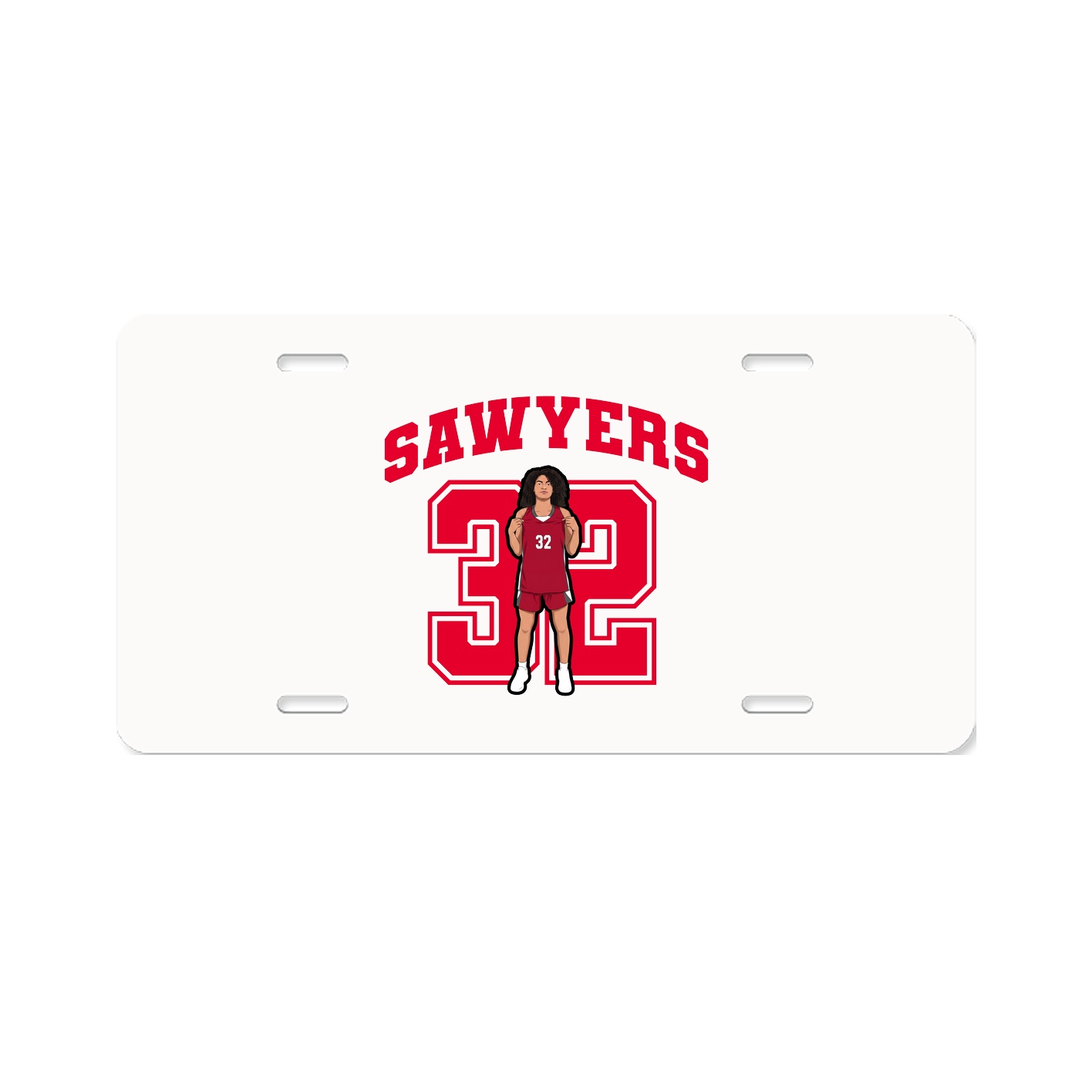 License Plate — Number in Classic