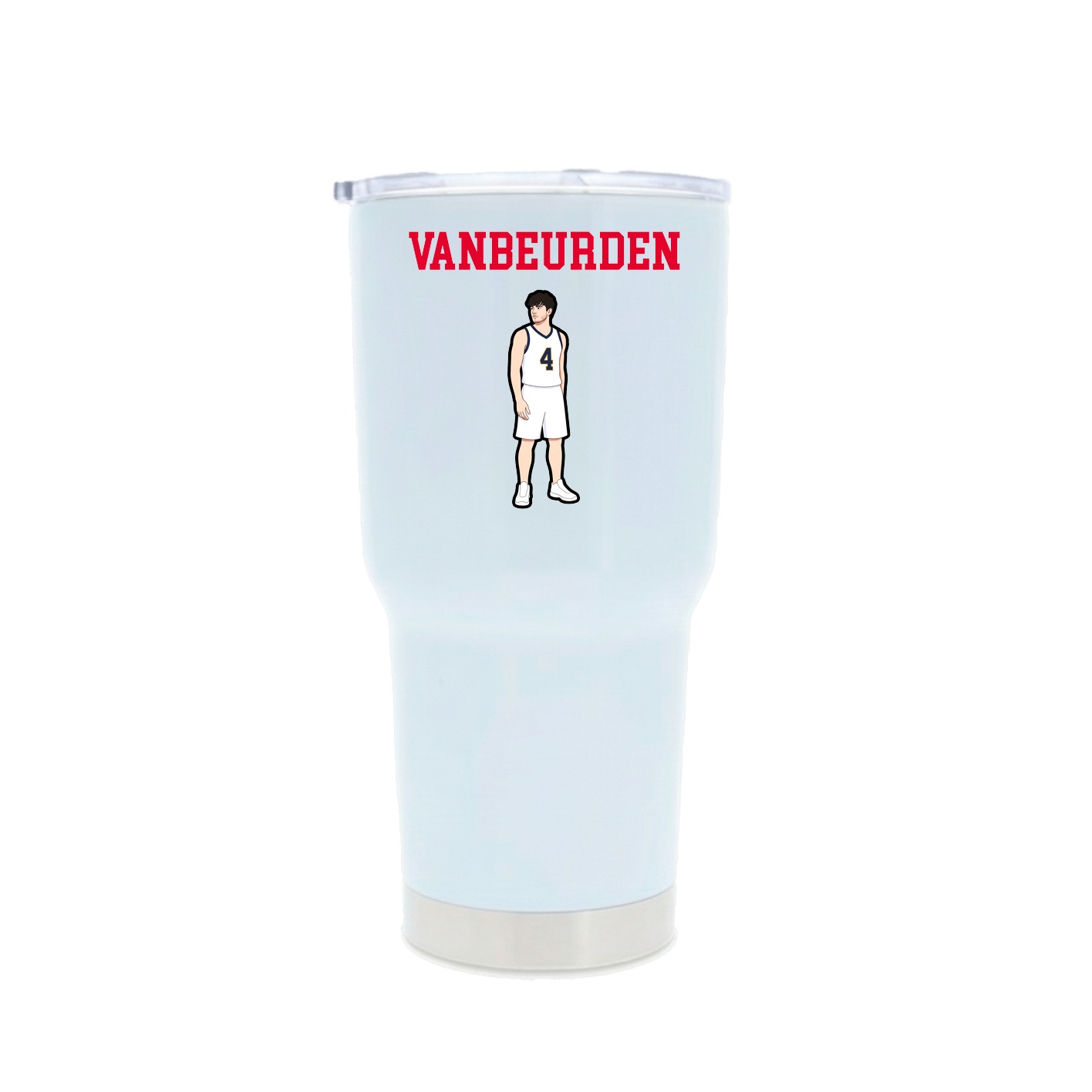 30oz Stainless Steel Tumbler — Shirsey in White