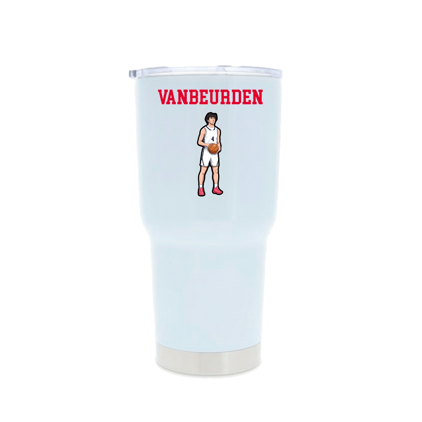 30oz Stainless Steel Tumbler — Shirsey in White