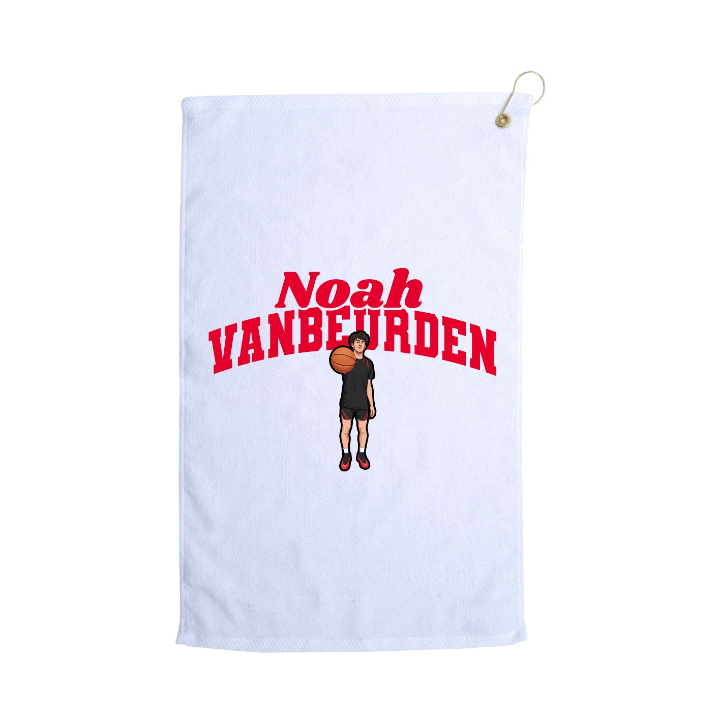 Golf Towel — Signature Arch in White
