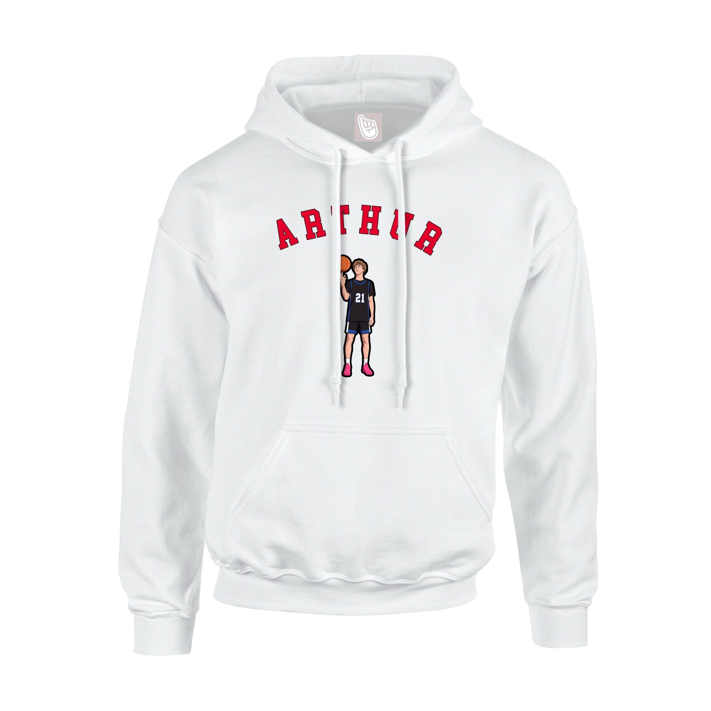Hoodie — Shirsey Arch in White