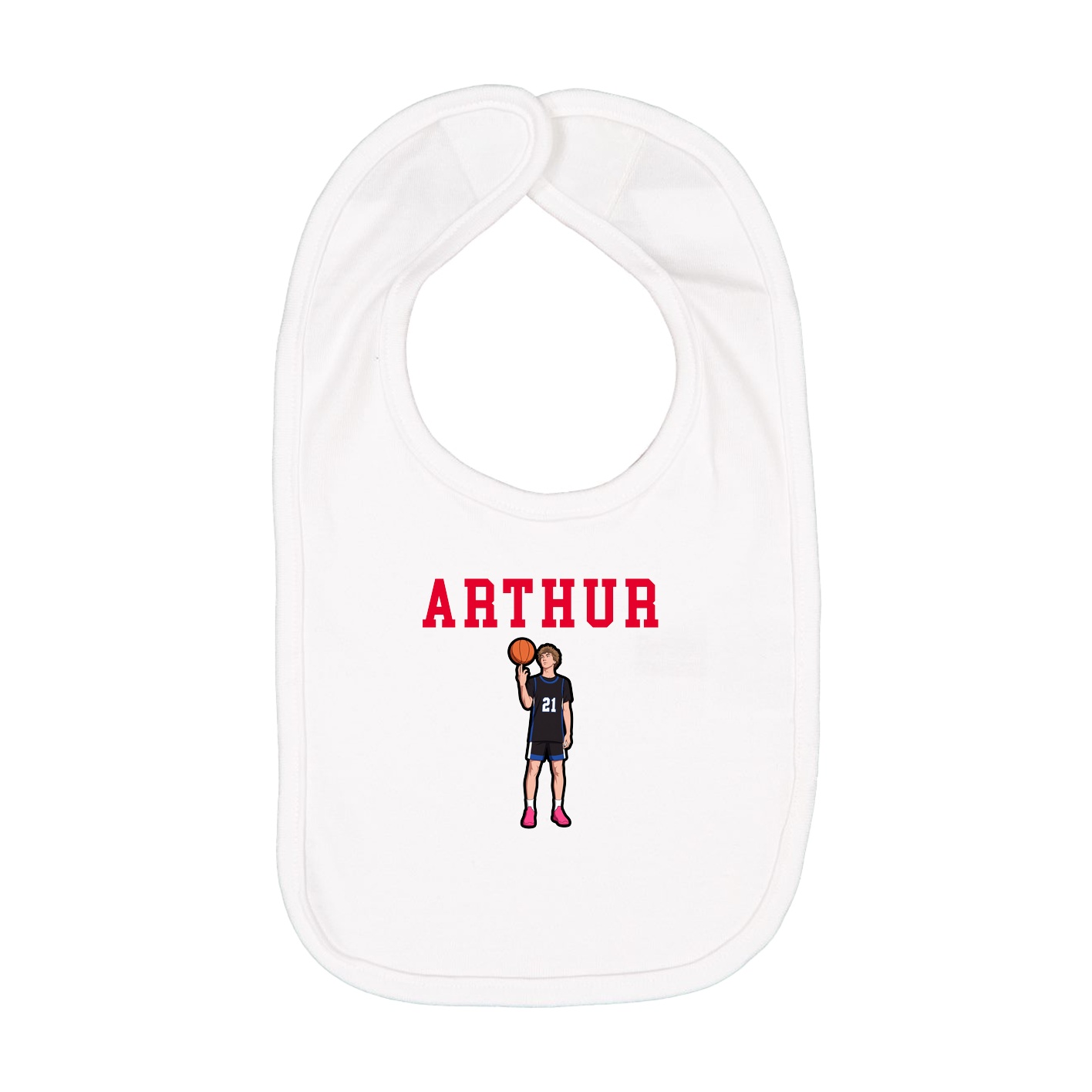 Infant Bib — Shirsey in White