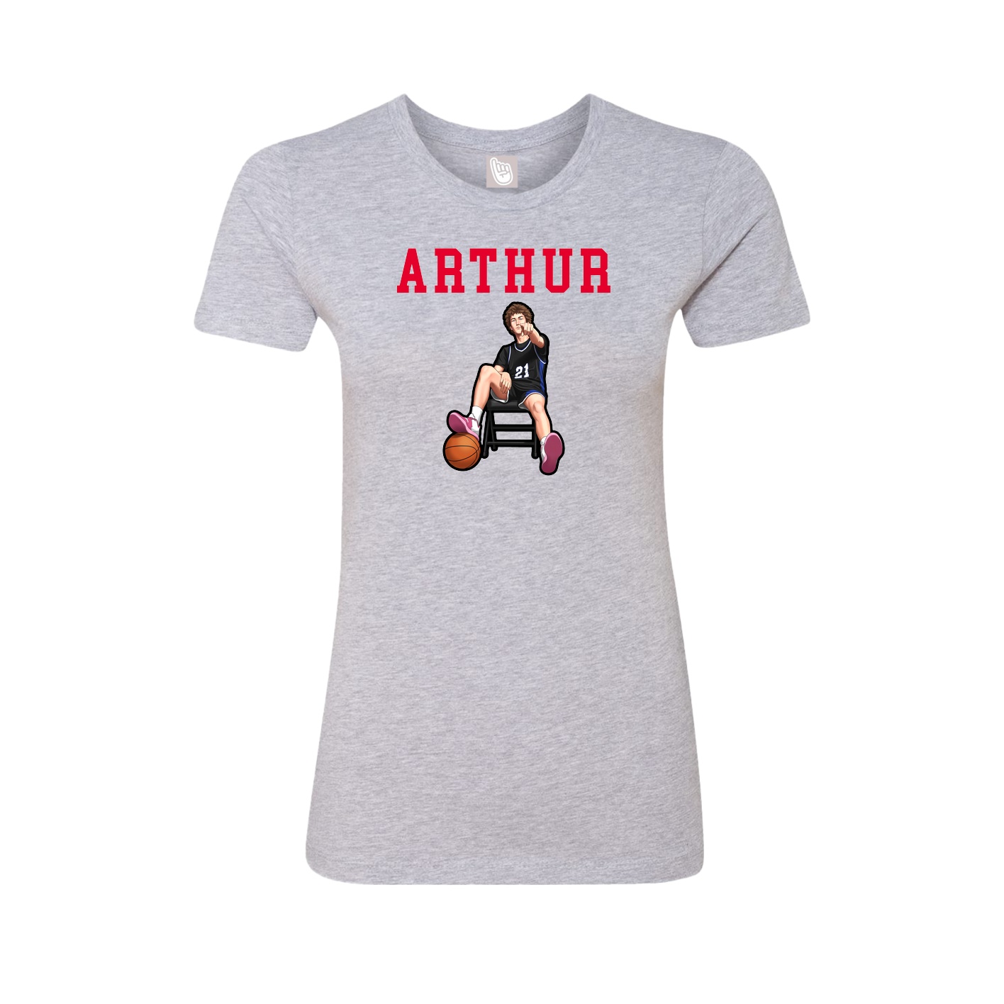 Fitted Women's Tee — Shirsey in Grey