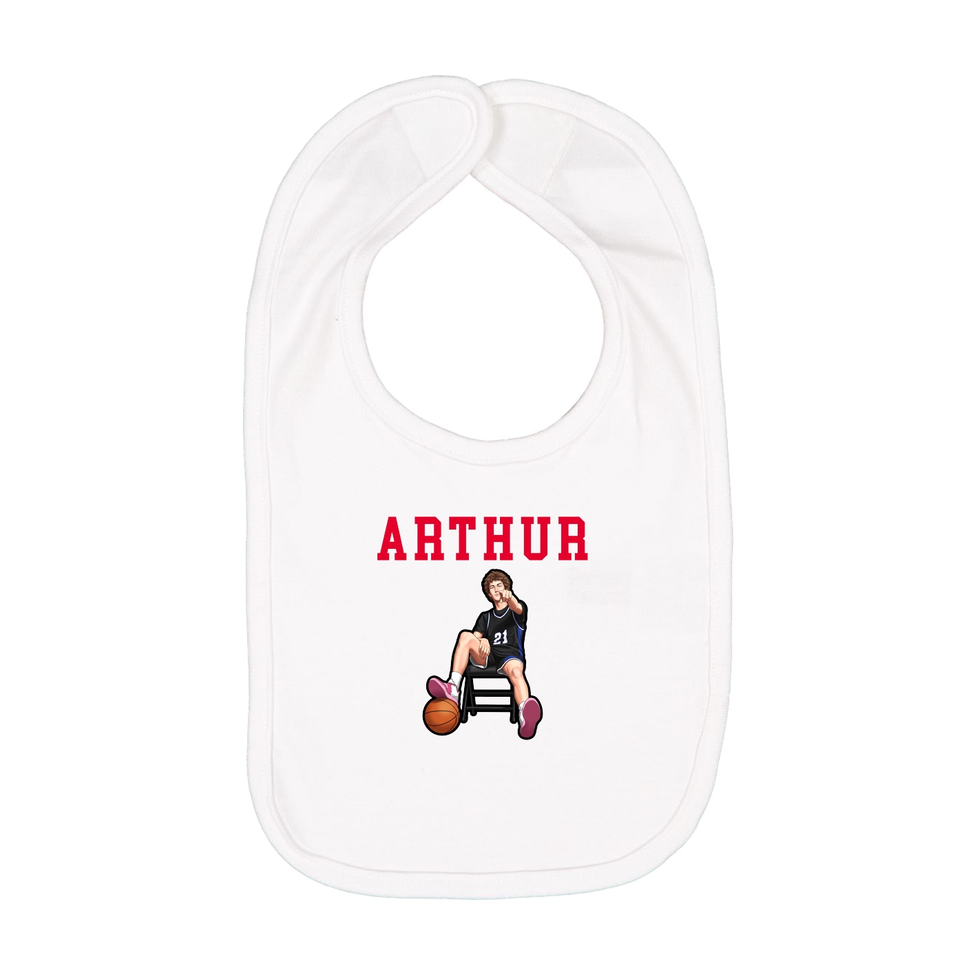 Infant Bib — Shirsey in White