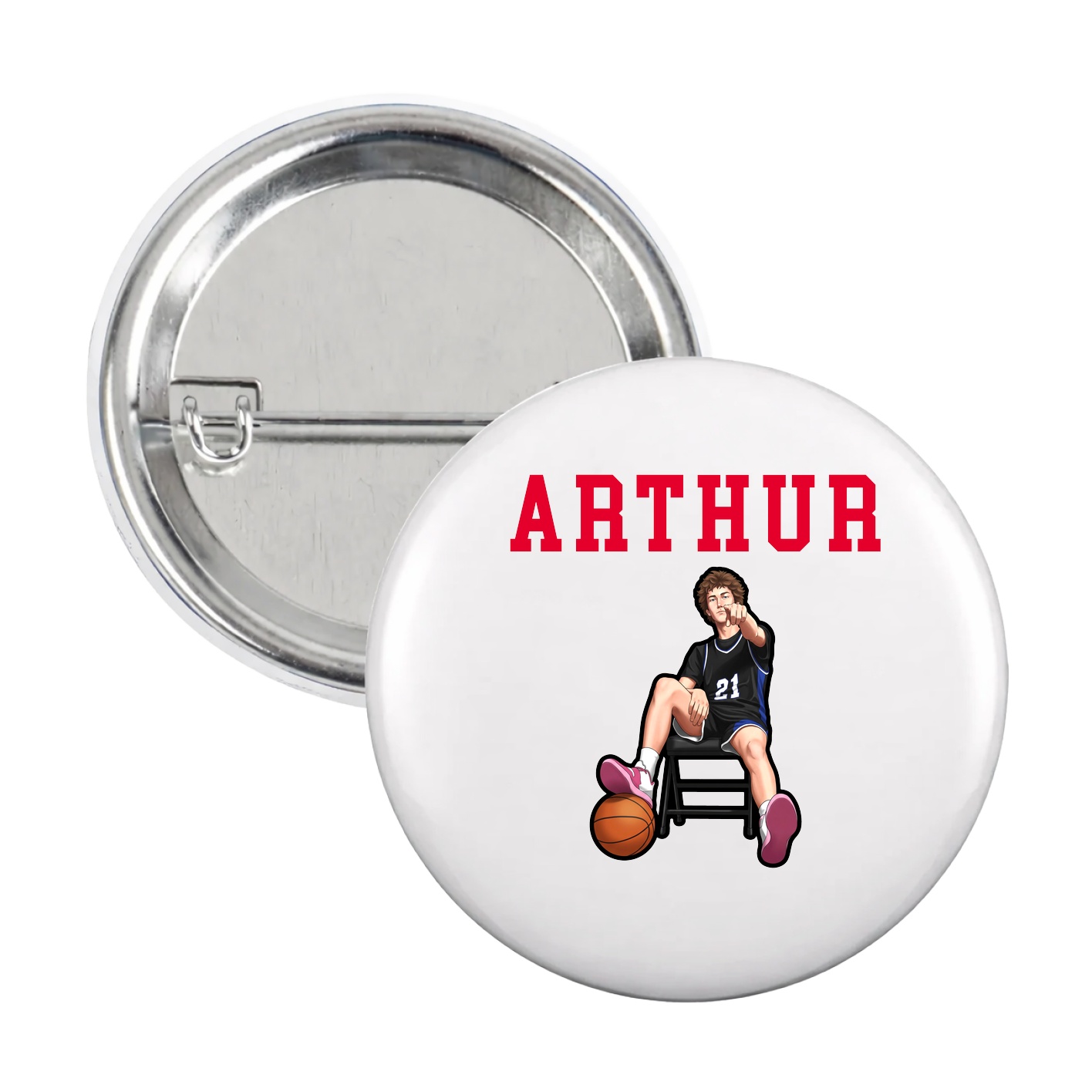 Game Day Button — Shirsey in White