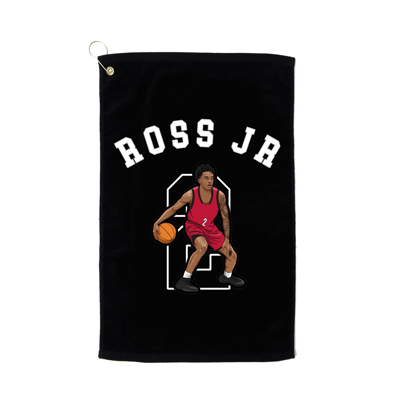 Golf Towel — Shirsey Arch in Black