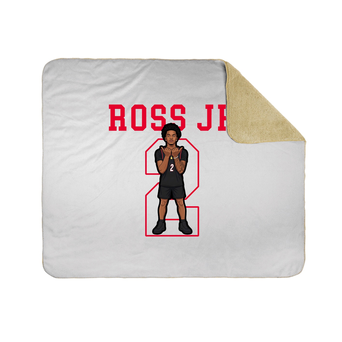 Throw Blanket — Shirsey in White