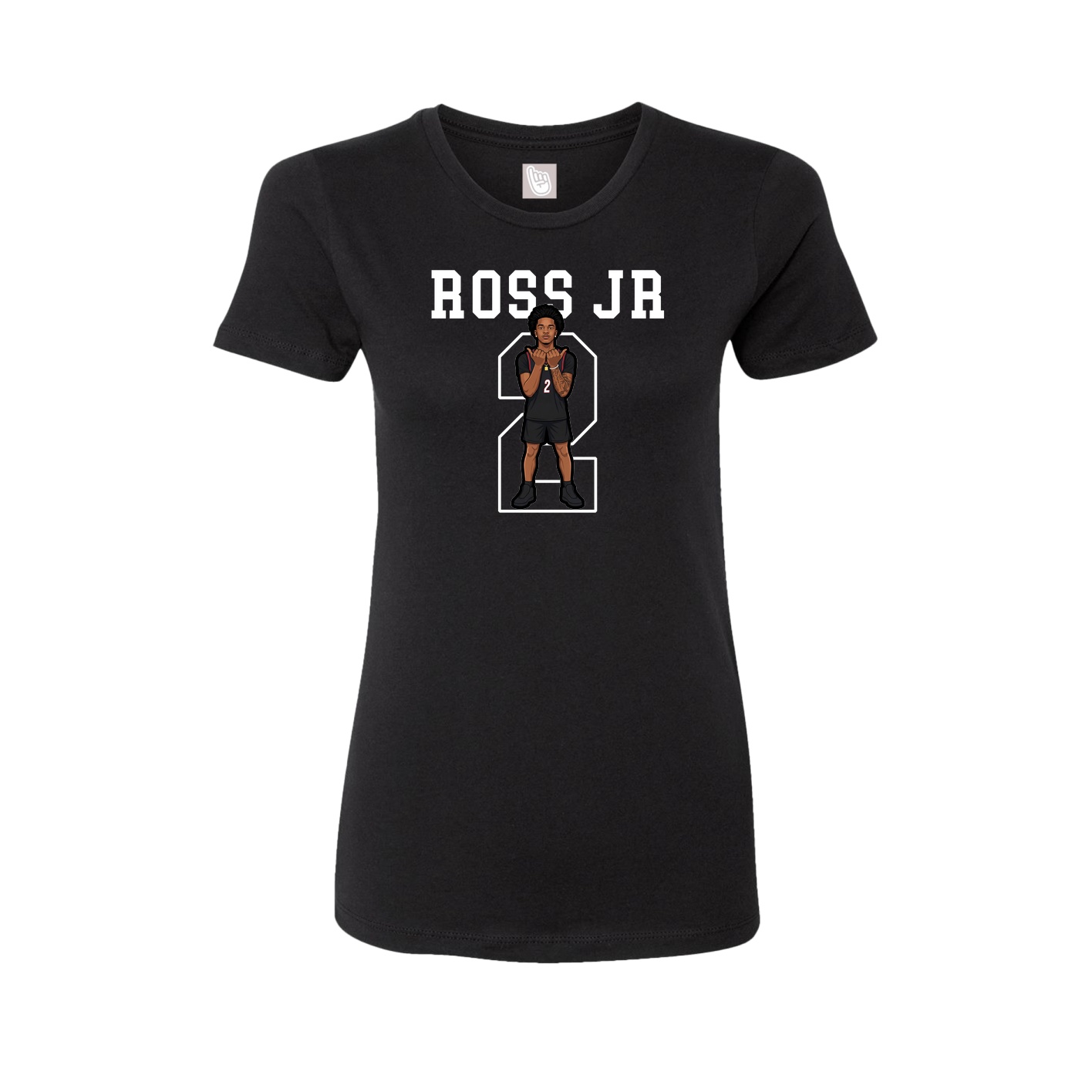 Fitted Women's Tee — Shirsey in Black