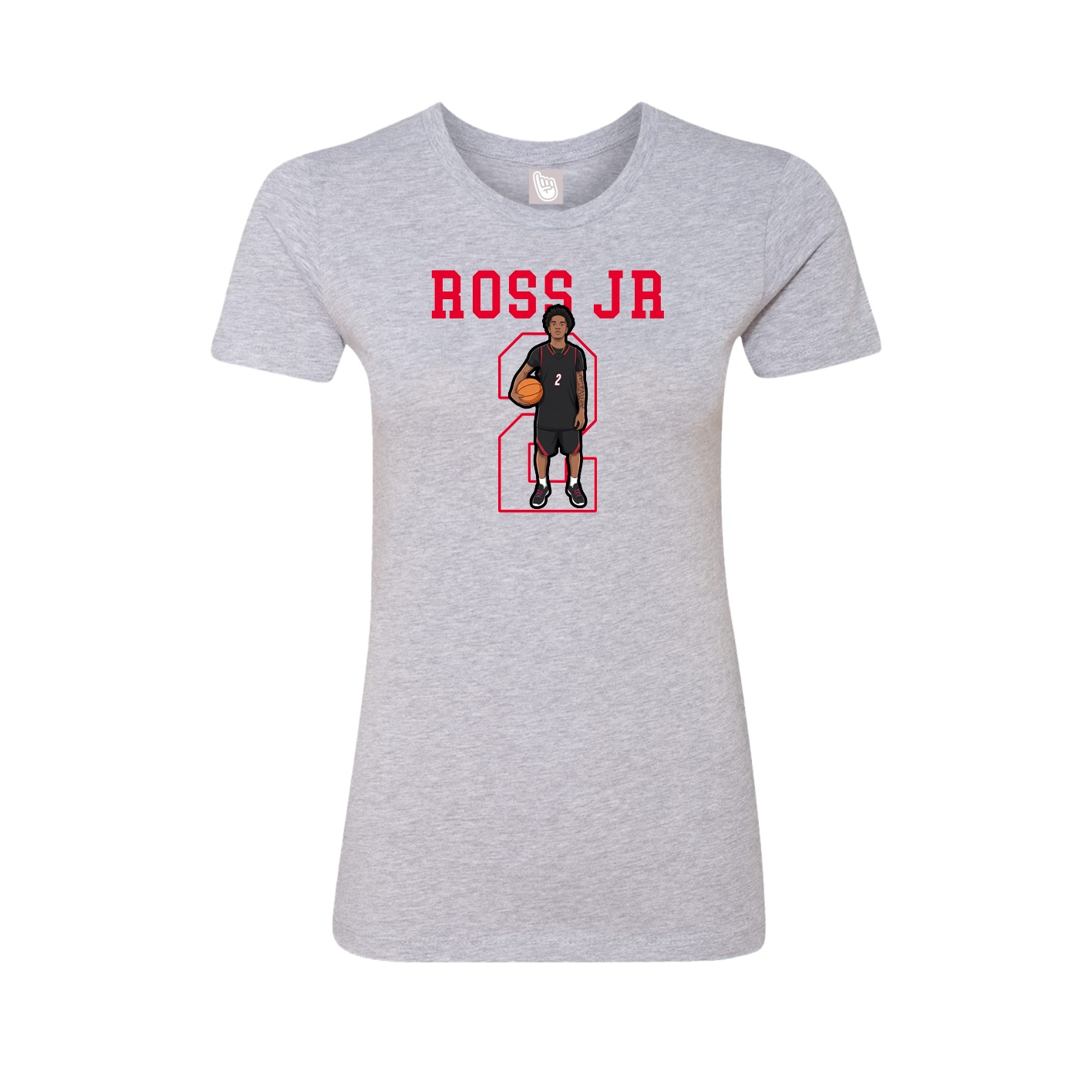 Fitted Women's Tee — Shirsey in Grey