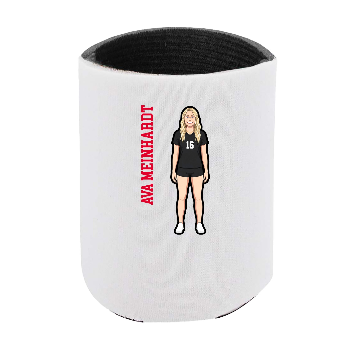 Can Holder — Name Vertical in White