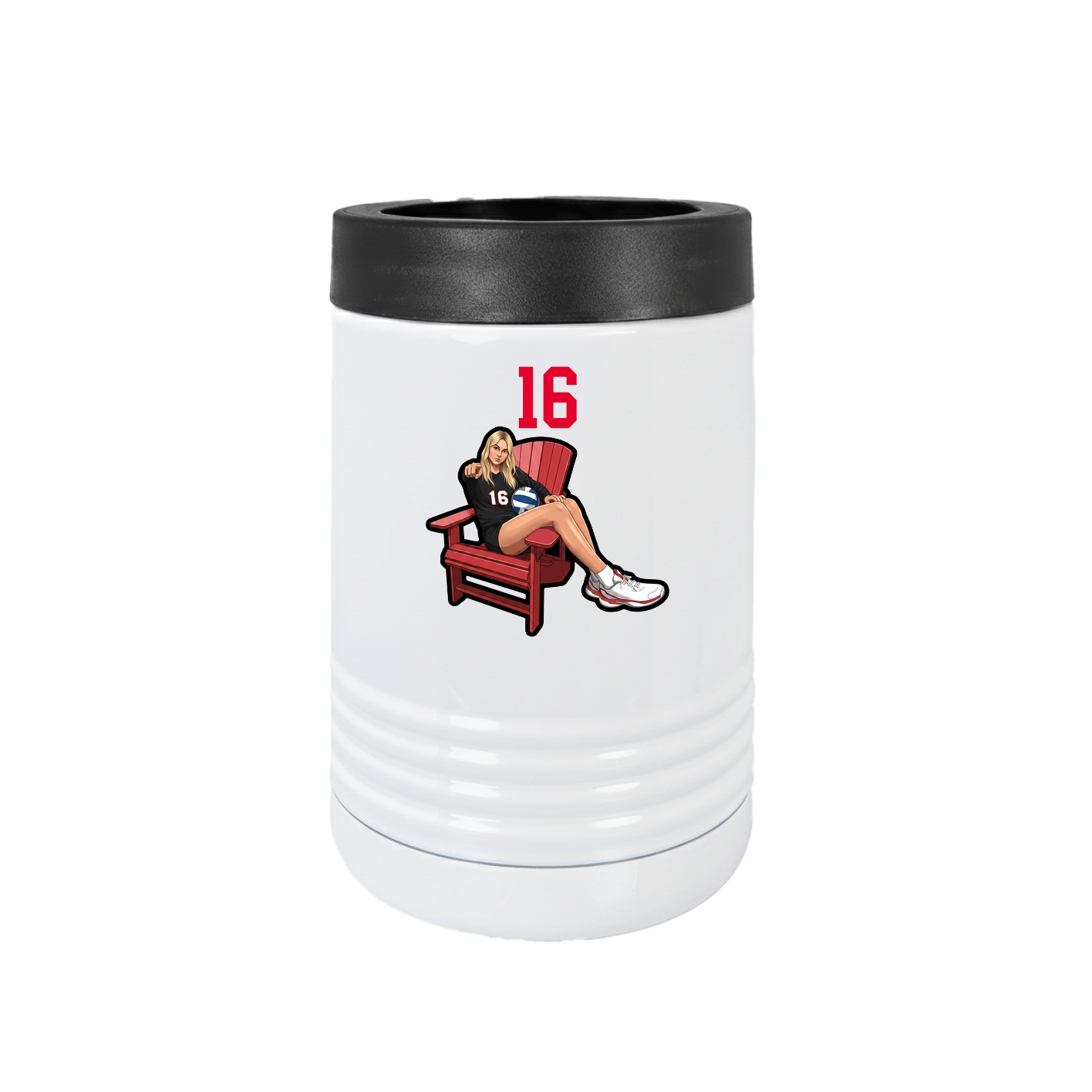 Beverage Holder — Number Top in White