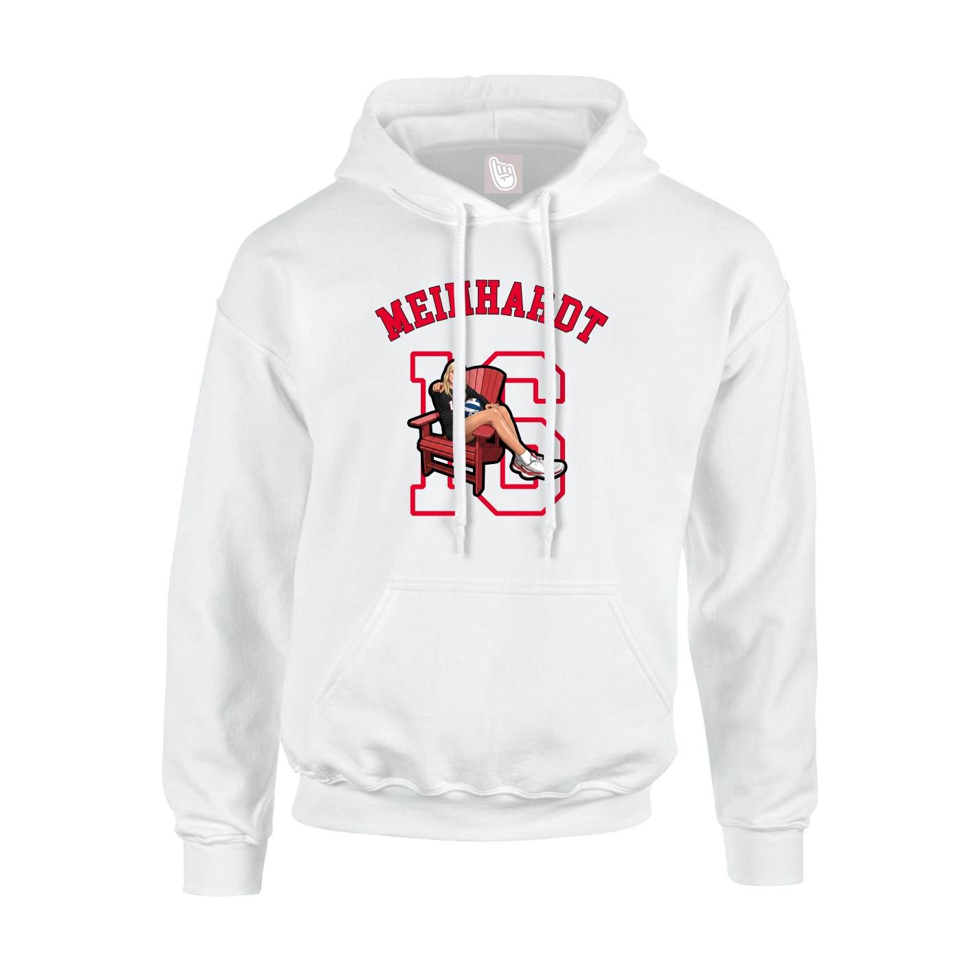 Youth Hoodie — Shirsey Arch in White