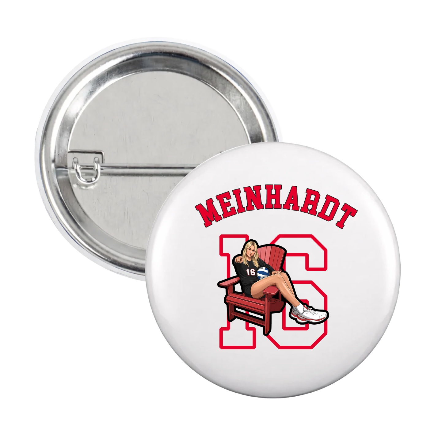 Game Day Button — Shirsey Arch in White