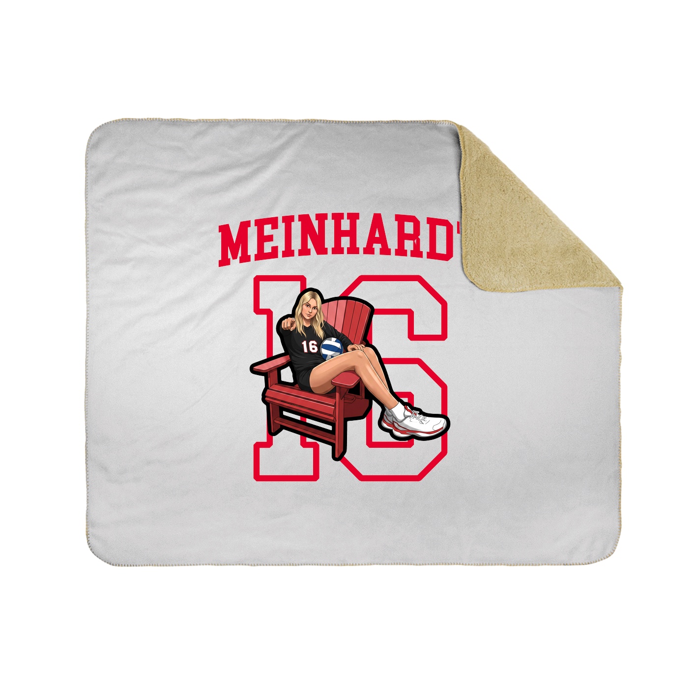 Throw Blanket — Shirsey in White