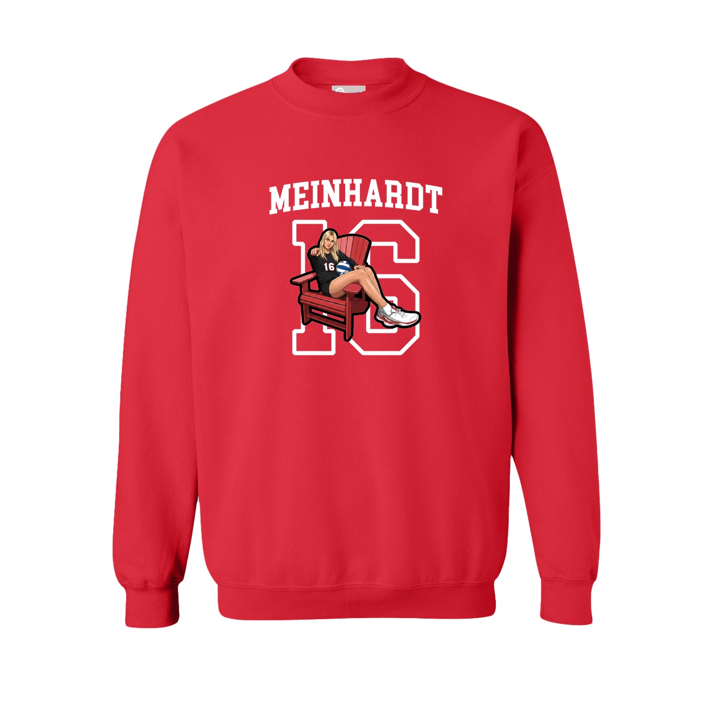 Fleece Crew — Shirsey in Red