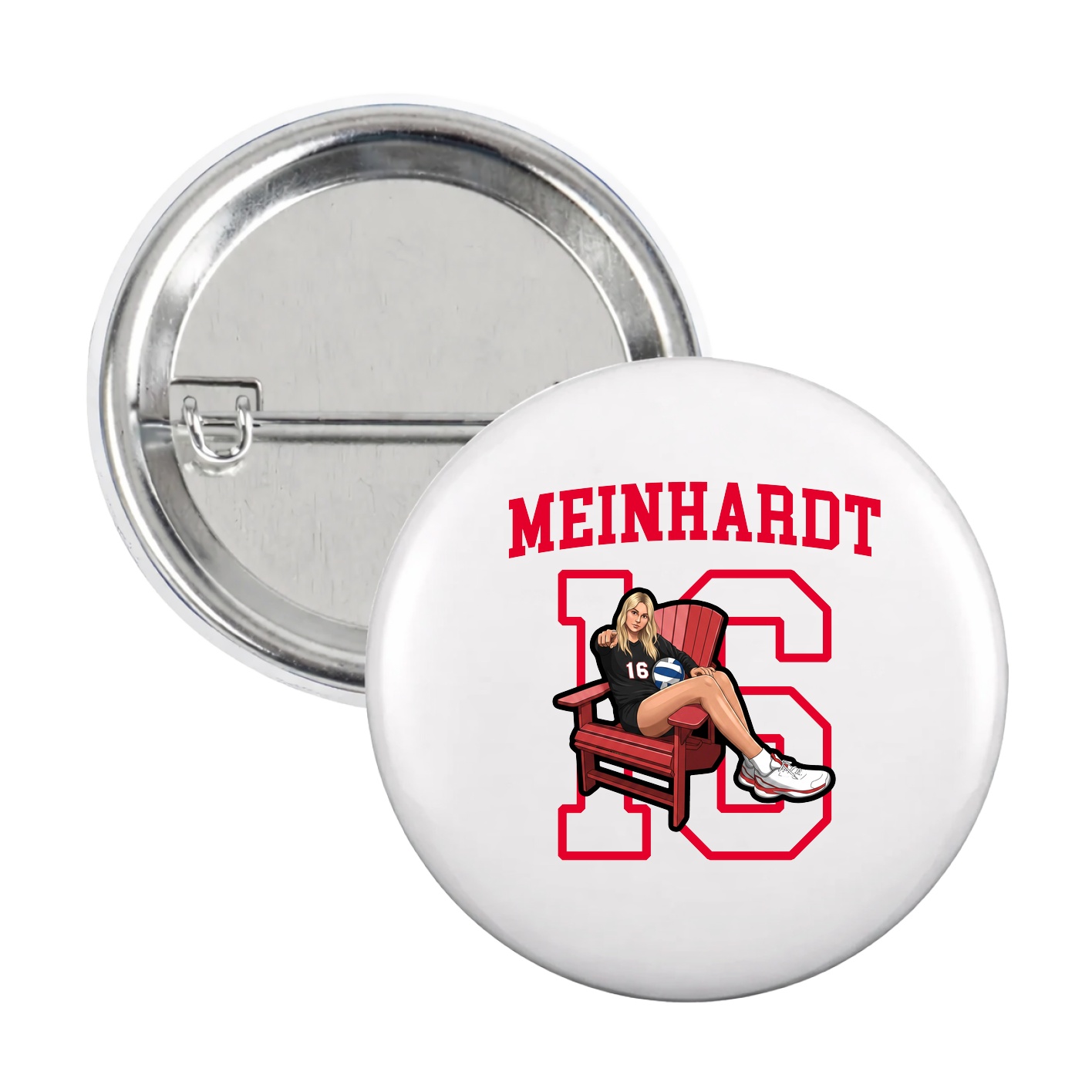 Game Day Button — Shirsey in White