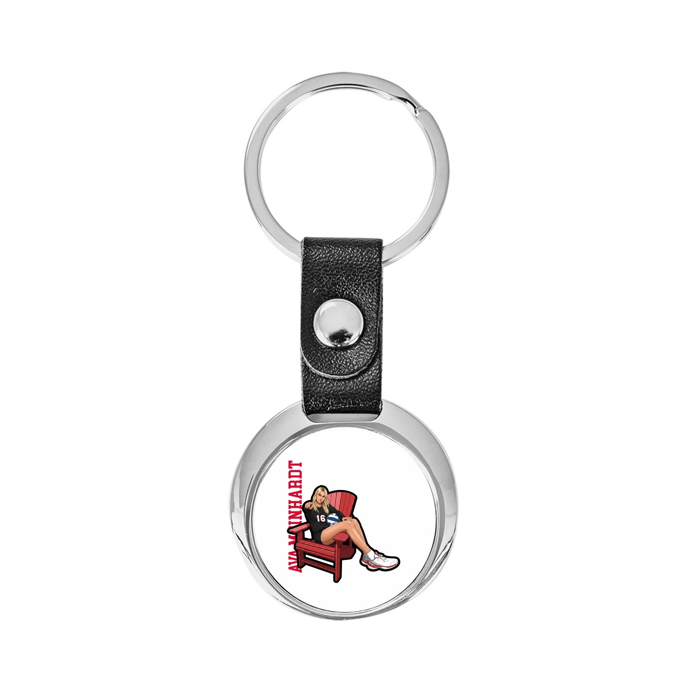 Key Chain — Name Vertical in Classic