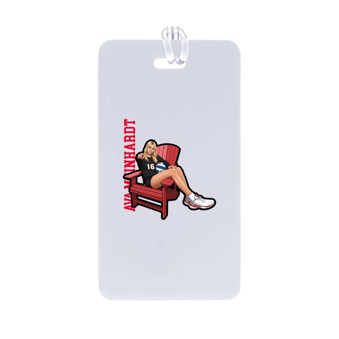 Bag Tag — Name Vertical in Classic