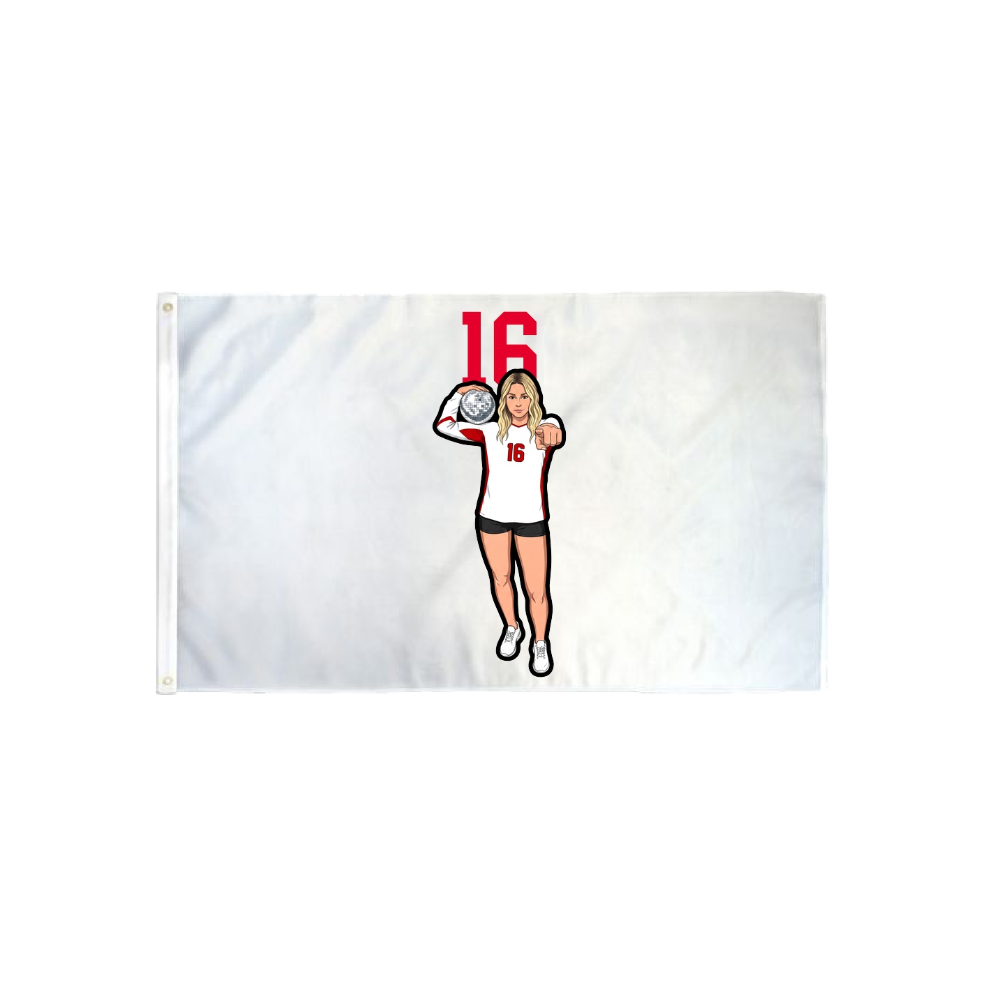 3x5 Flag — Number Top in Classic
