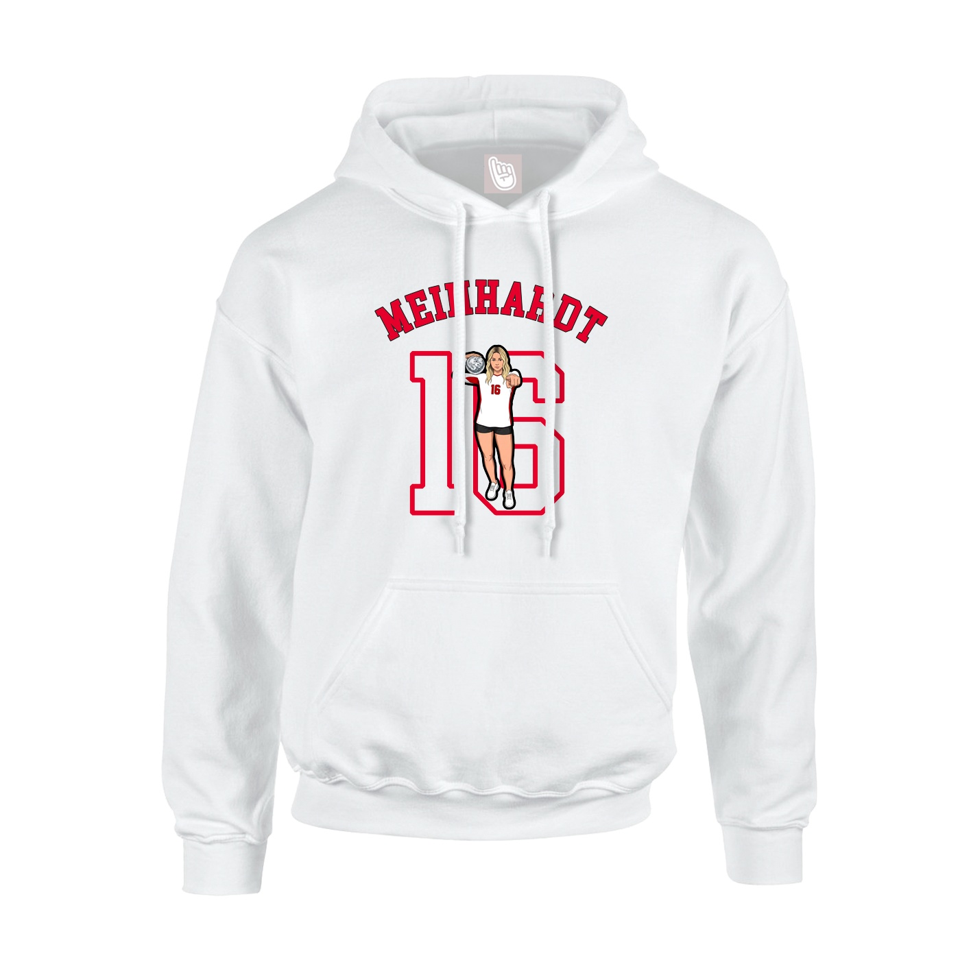 Youth Hoodie — Shirsey Arch in White