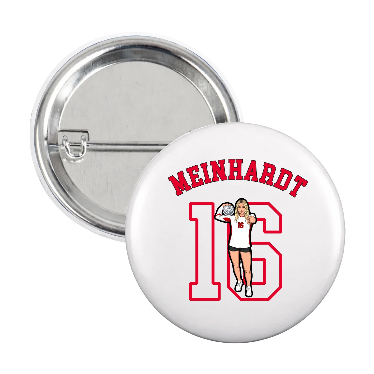 Game Day Button — Shirsey Arch in White