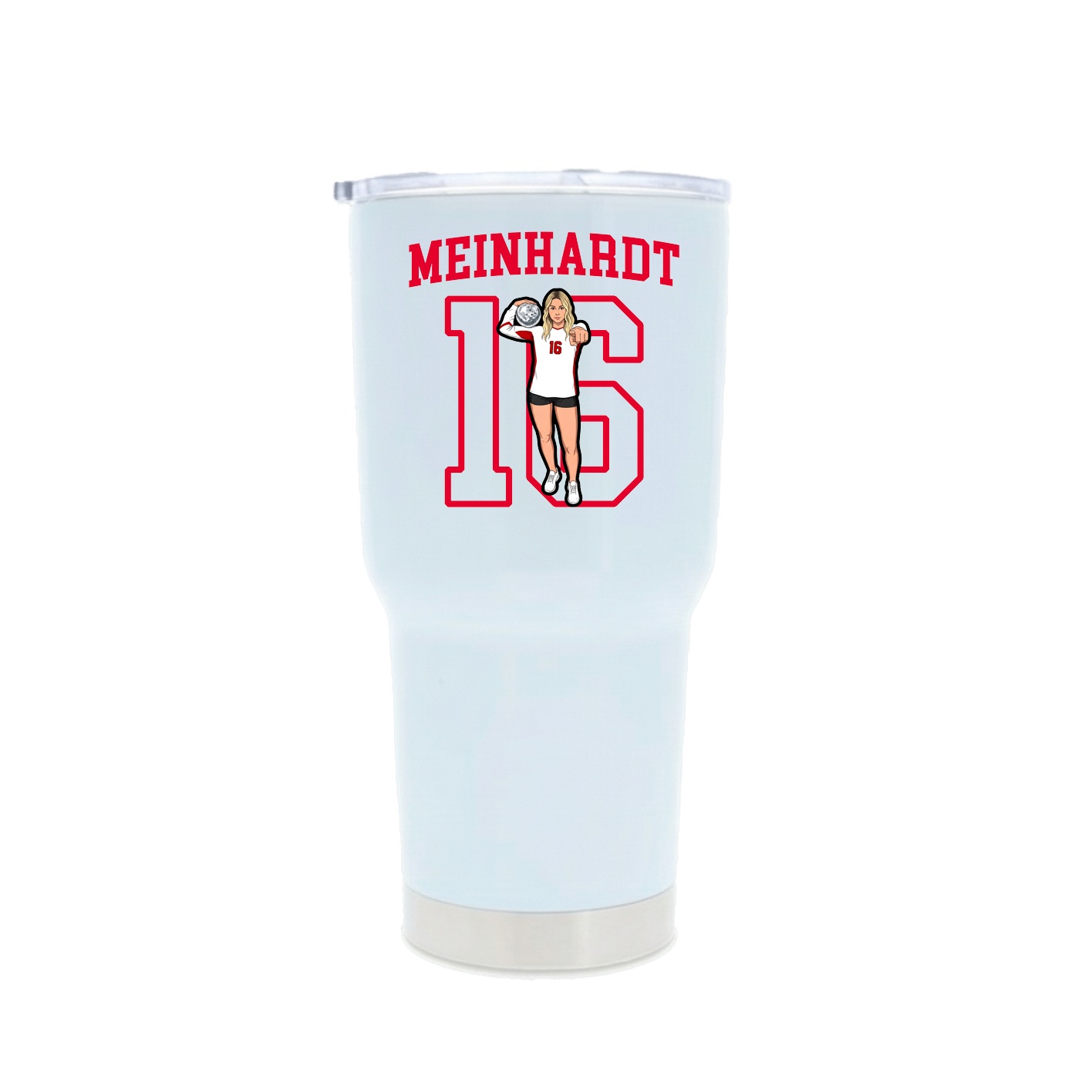 30oz Stainless Steel Tumbler — Shirsey in White