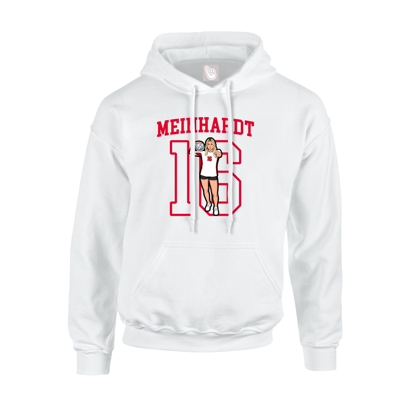 Hoodie — Shirsey in White