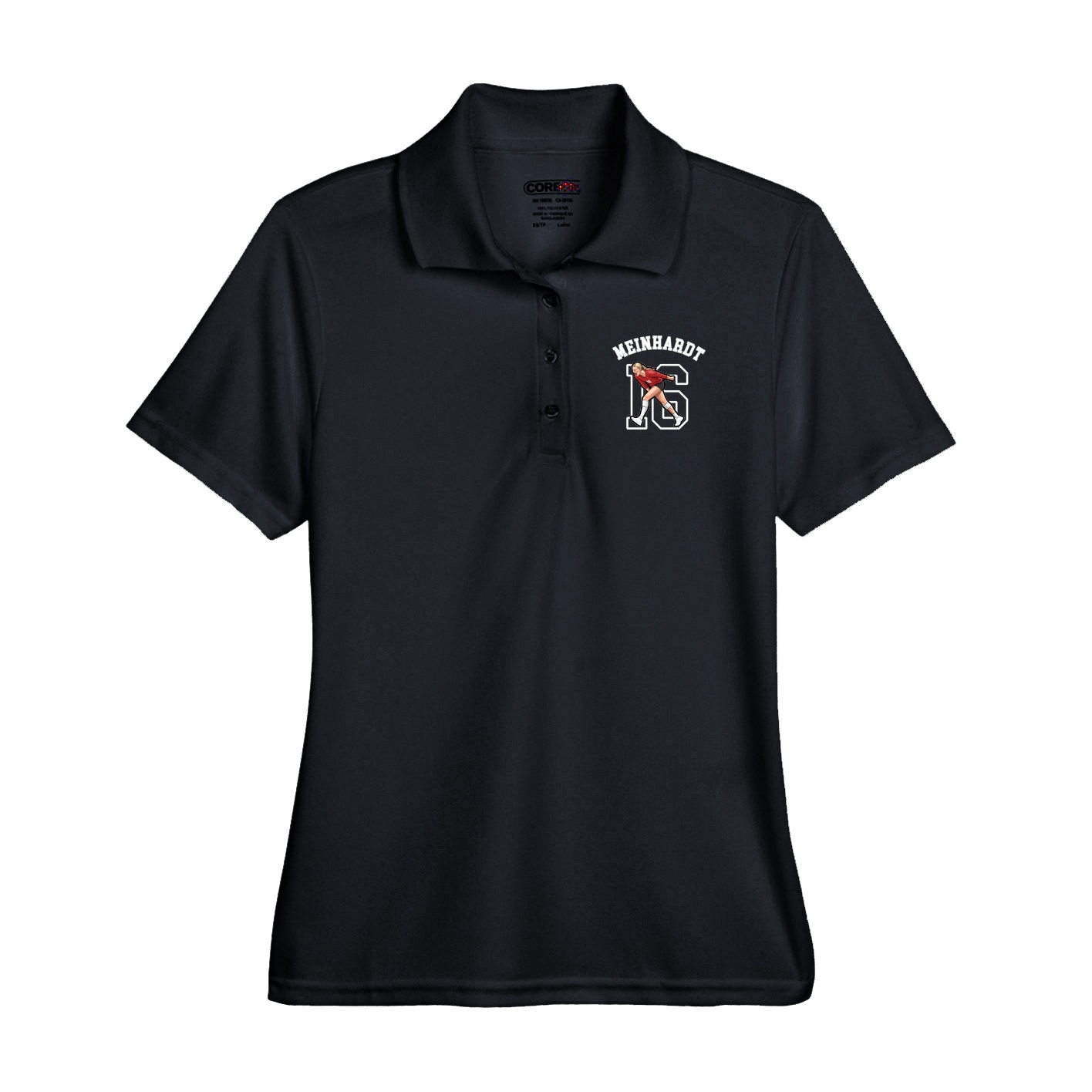 Performance Polo — Shirsey Arch in Black