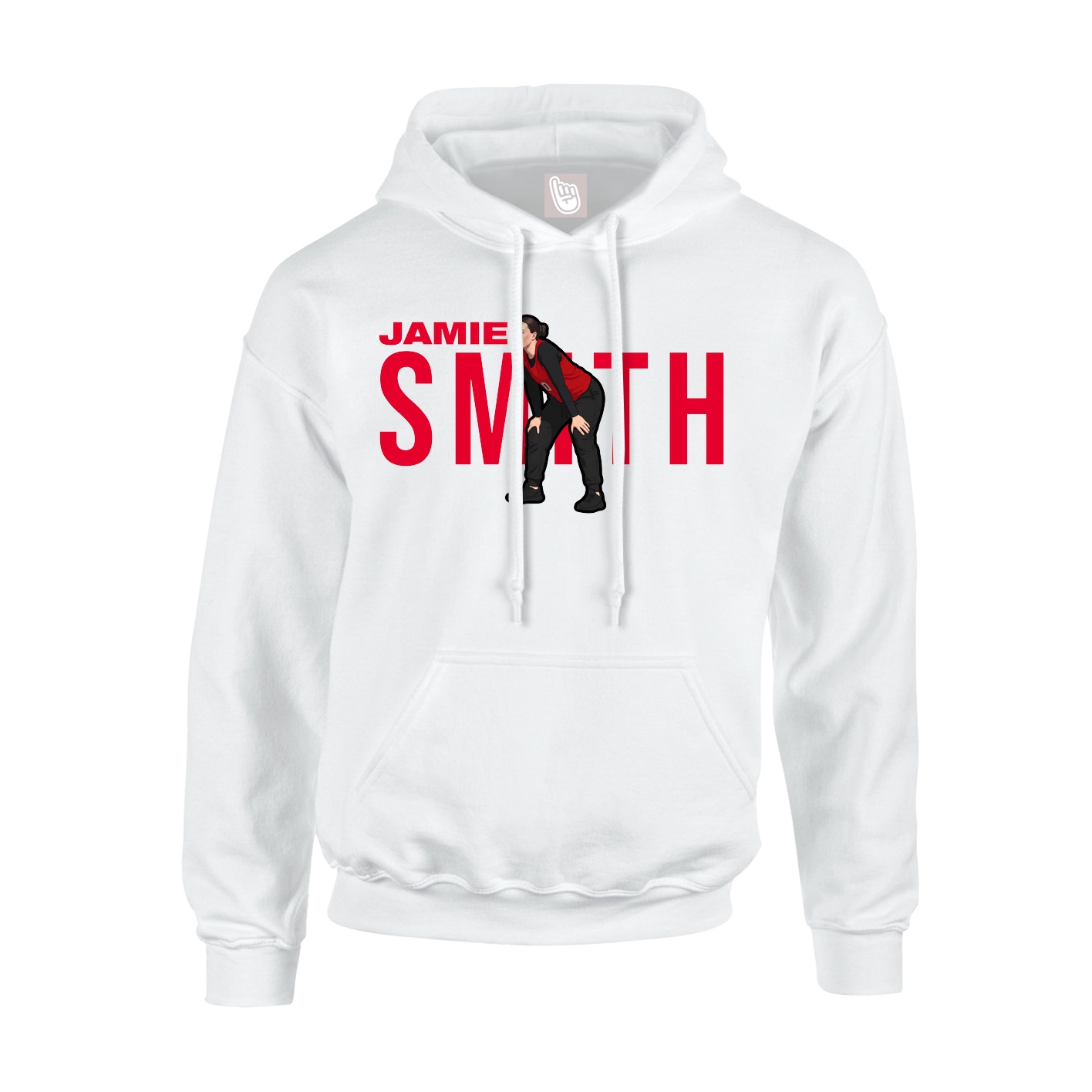 Hoodie — Player Name in White