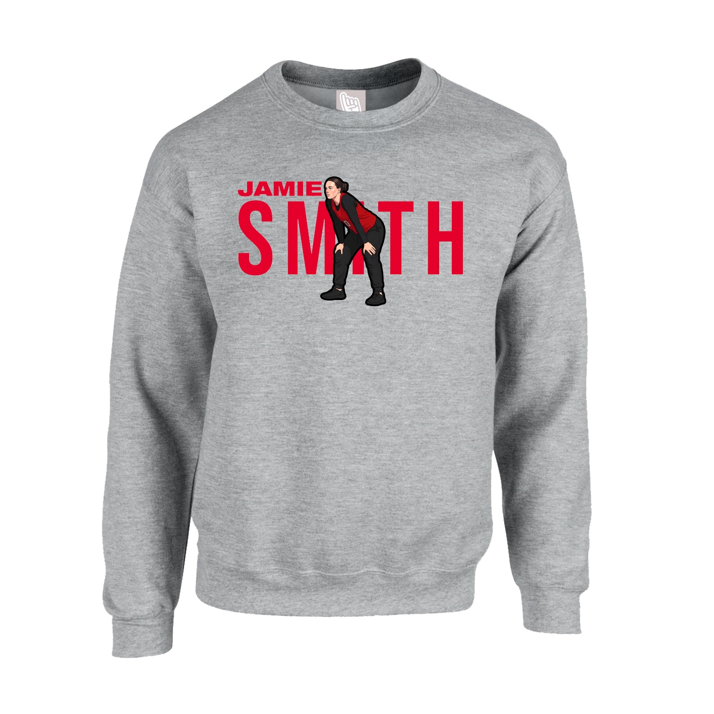 Fleece Crew — Player Name in Grey
